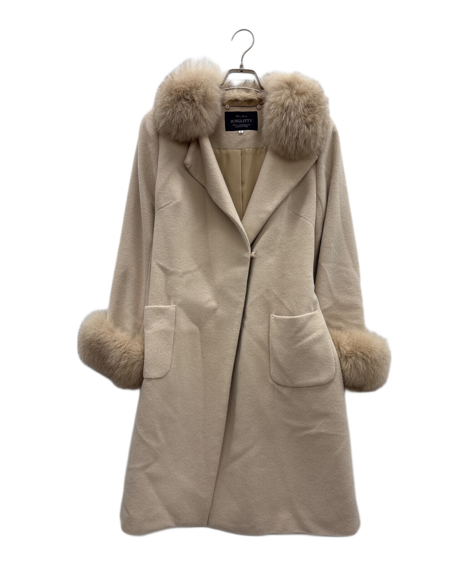 中古・古着通販】JUSGLITTY (ジャスグリッティー) ウールコート 
