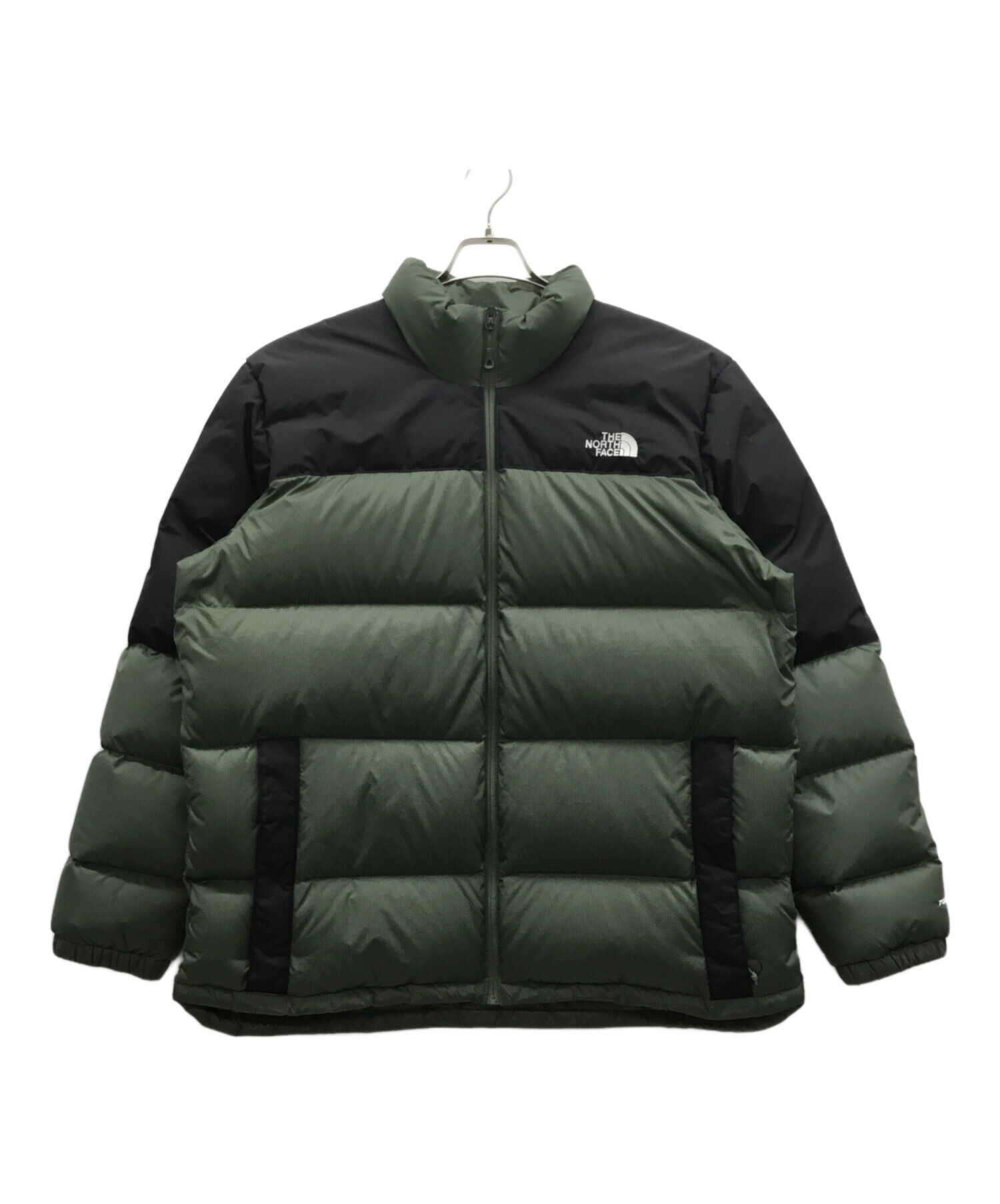 未使用 ザノースフェイス ナイロンジャケット L ブラック グリーン 中古・古着通販】THE NORTH FACE (ザ ノース フェイス) ジャケット
