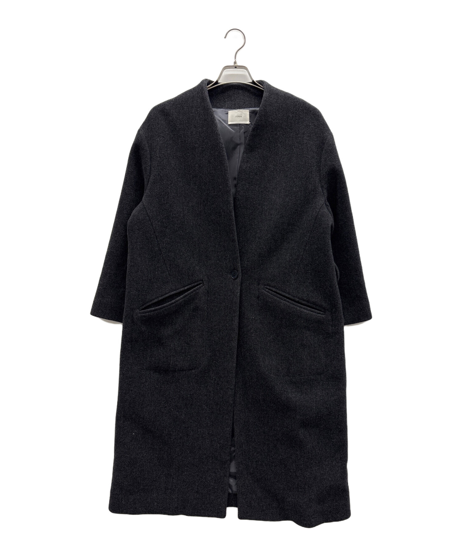 IENA イエナ コクーンコート サイズ38 中古・古着通販】IENA (イエナ) コクーンコート ブラック サイズ:38