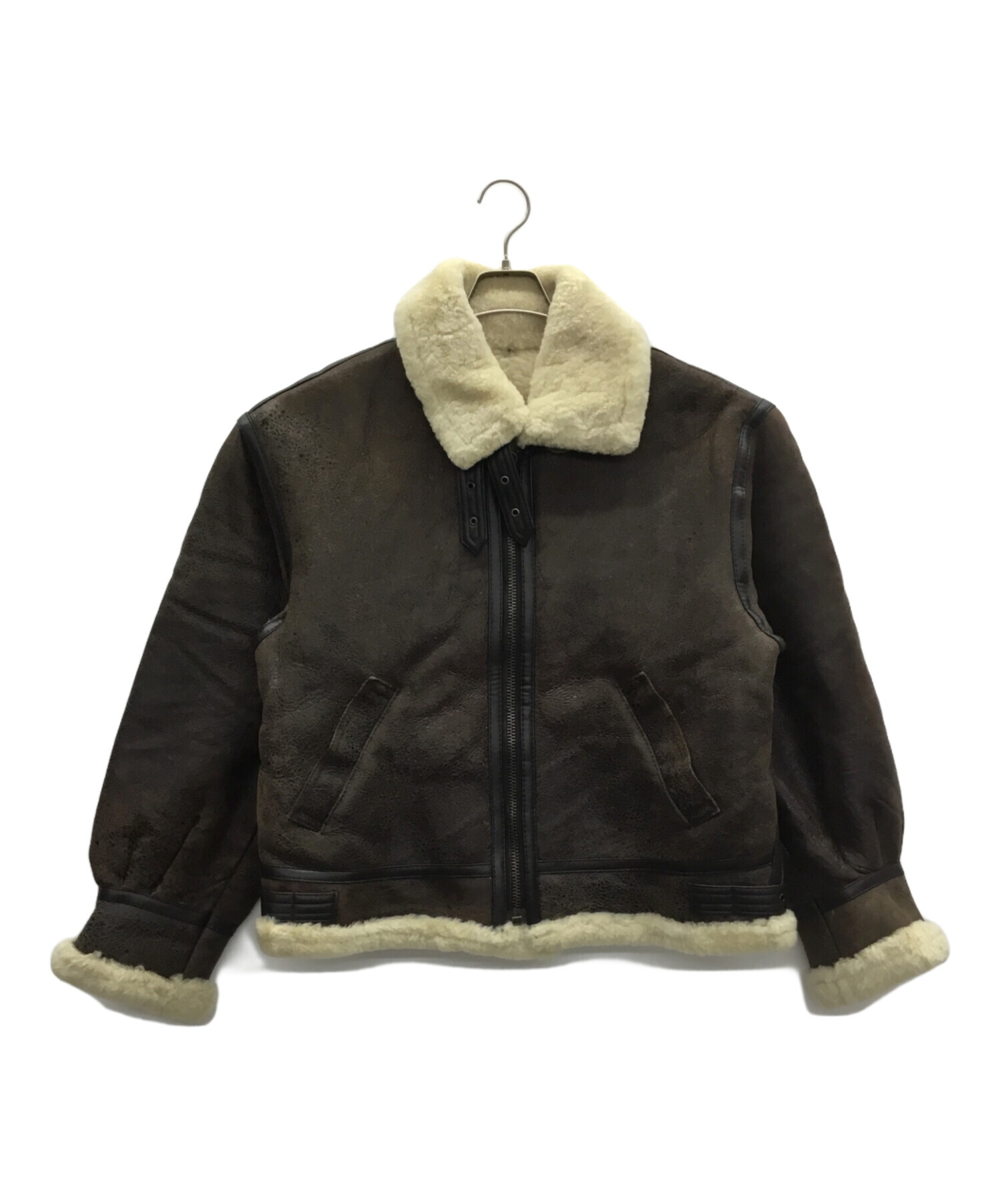 中古・古着通販】- (-) B-3シアリングジャケット ブラウン サイズ:M 