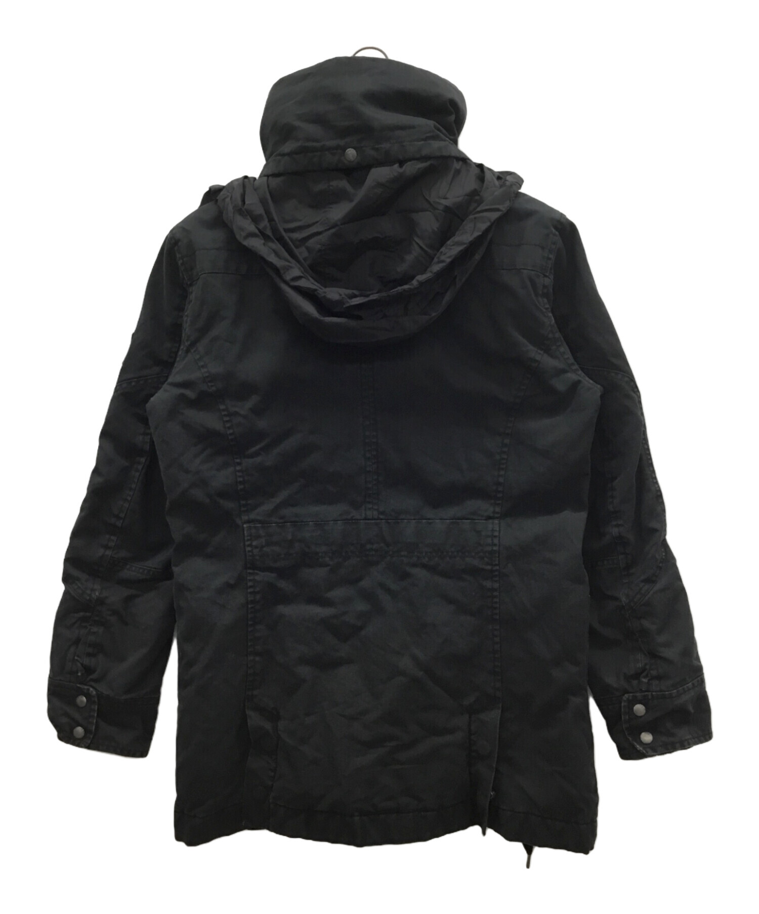 中古・古着通販】DIESEL (ディーゼル) ミリタリーコート ブラック 