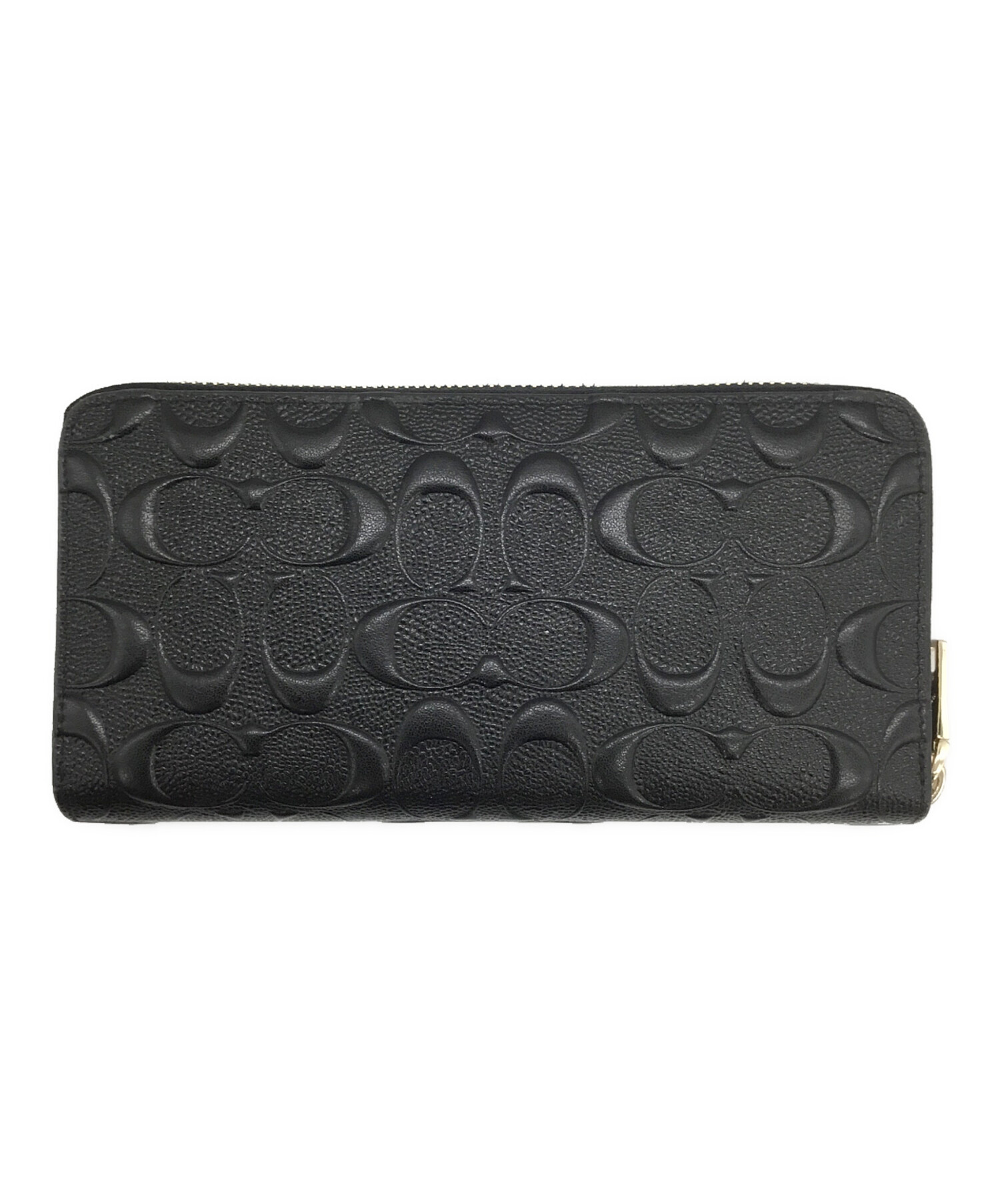 ★ほぼ新品未使用★COACH ブラック 長財布 中古・古着通販】COACH (コーチ) 長財布 ブラック｜ブランド・古着通販