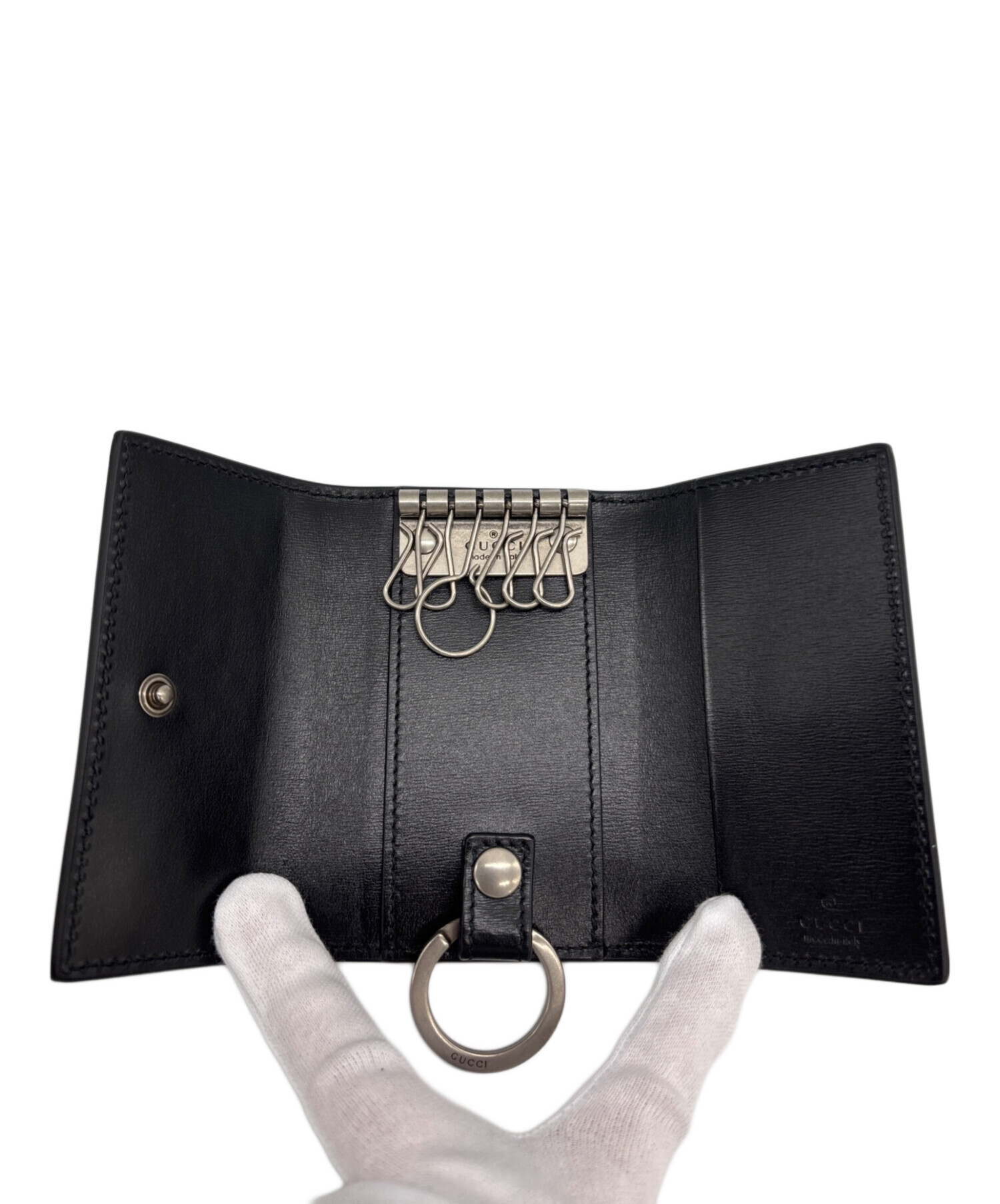 中古・古着通販】GUCCI (グッチ) 6連キーケース ブラック｜ブランド