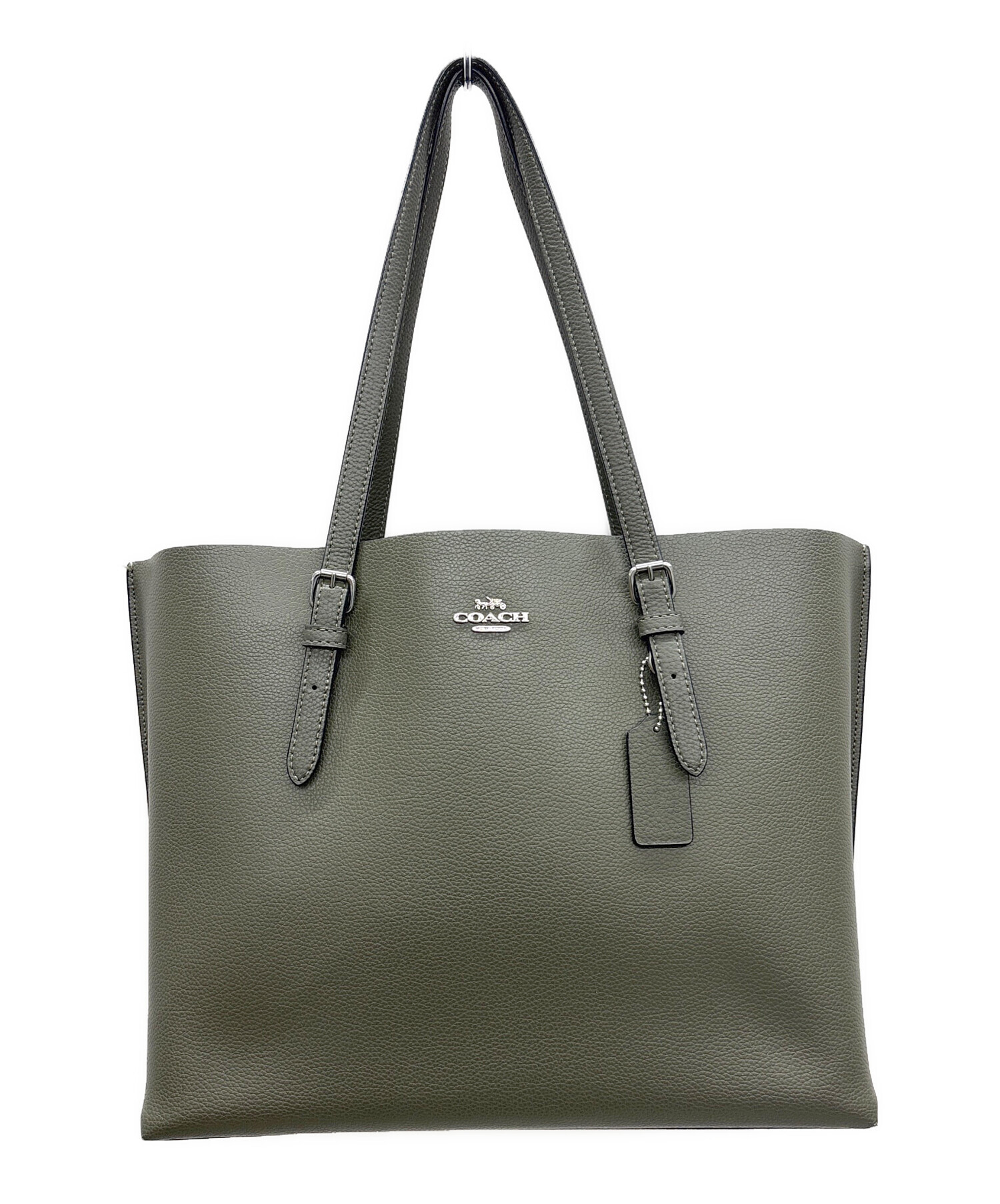 中古・古着通販】COACH (コーチ) トートバッグ グリーン×パープル 