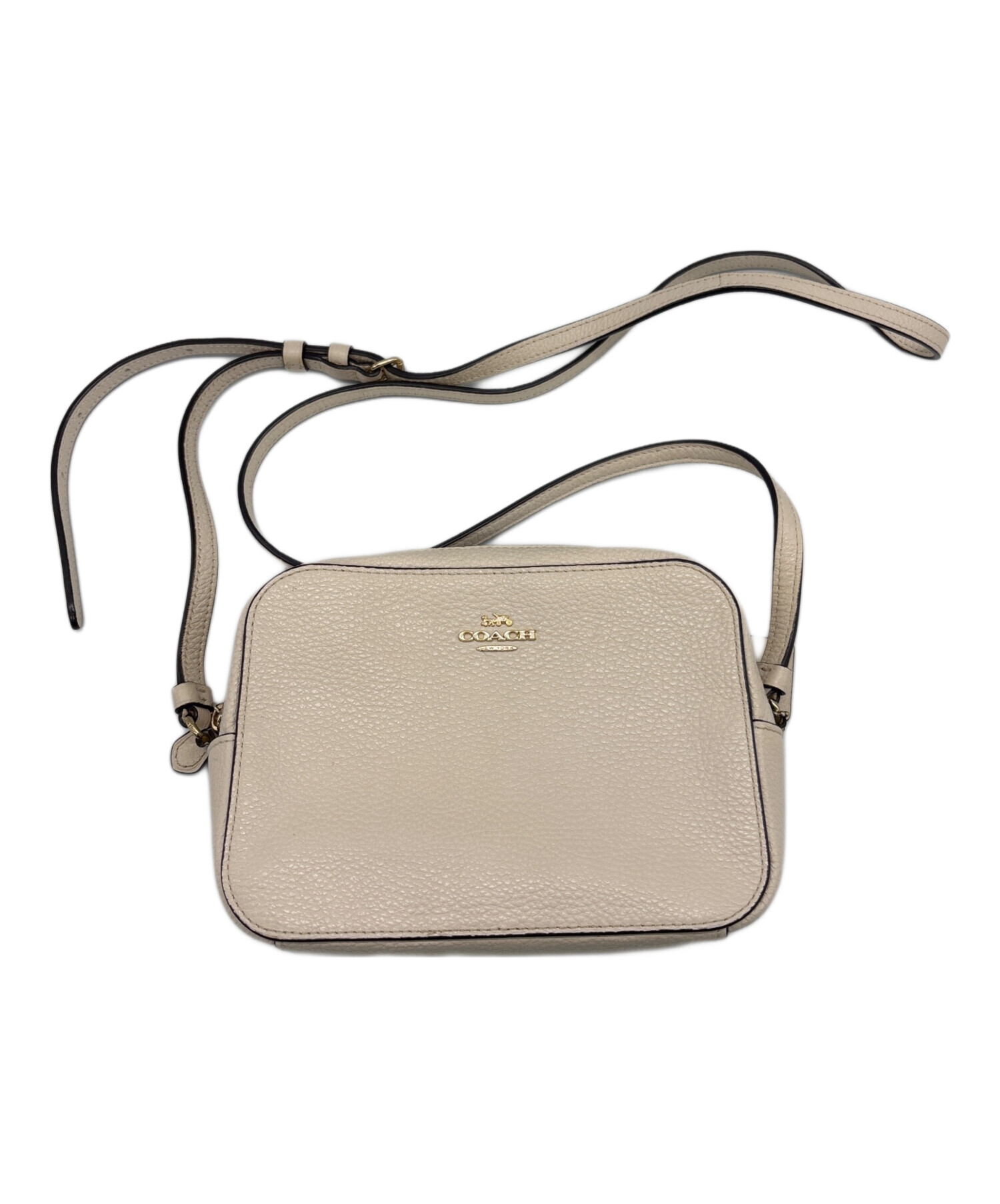 中古・古着通販】COACH (コーチ) ミニショルダーバッグ アイボリー 