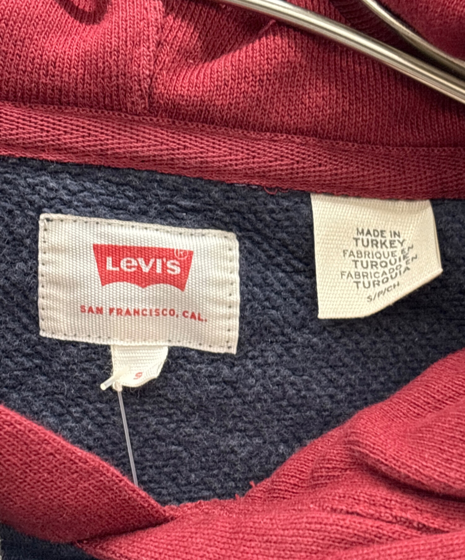 中古・古着通販】LEVI'S (リーバイス) プルオーバーパーカー ネイビー