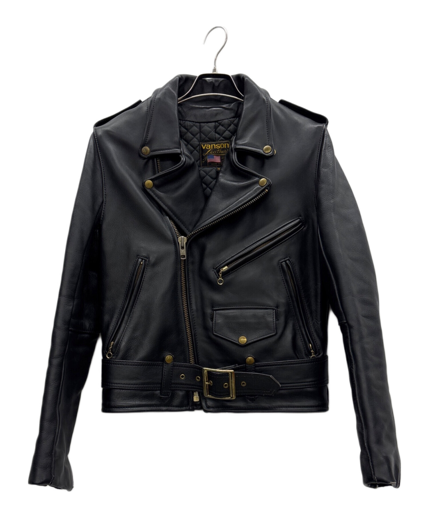 旧黒タグ VANSON モデル F 超目玉80年代初期U.S.A.製vanson》希少80年代初期モデルvanson TALON