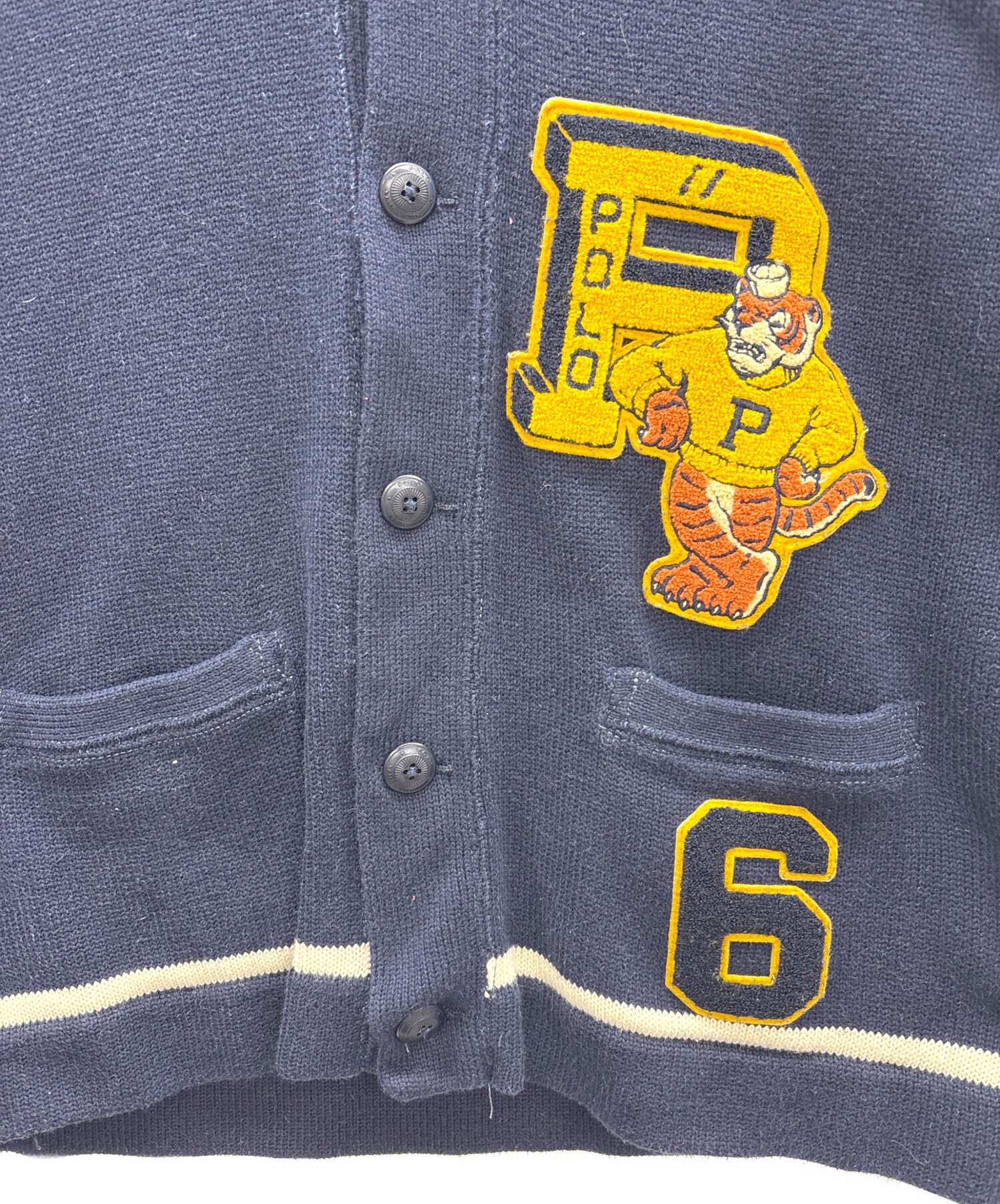 中古・古着通販】POLO (ポロ・ラルフローレン) レタードカーディガン