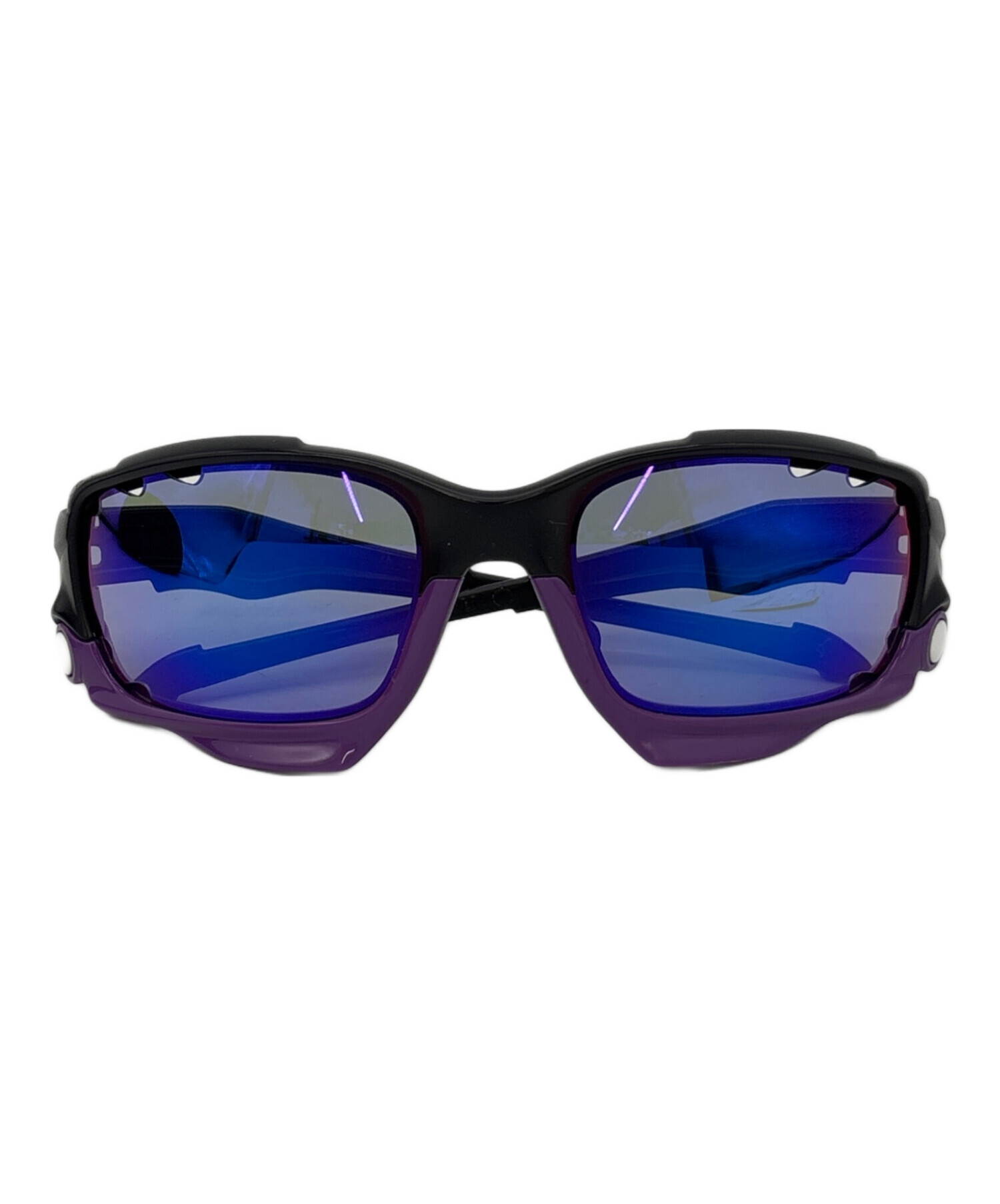 OAKLEY▼オークリー▼パープルレンズ＆クリアフレーム▼サングラス▼中古品 中古・古着通販】OAKLEY (オークリー) サングラス ブラック×パープル