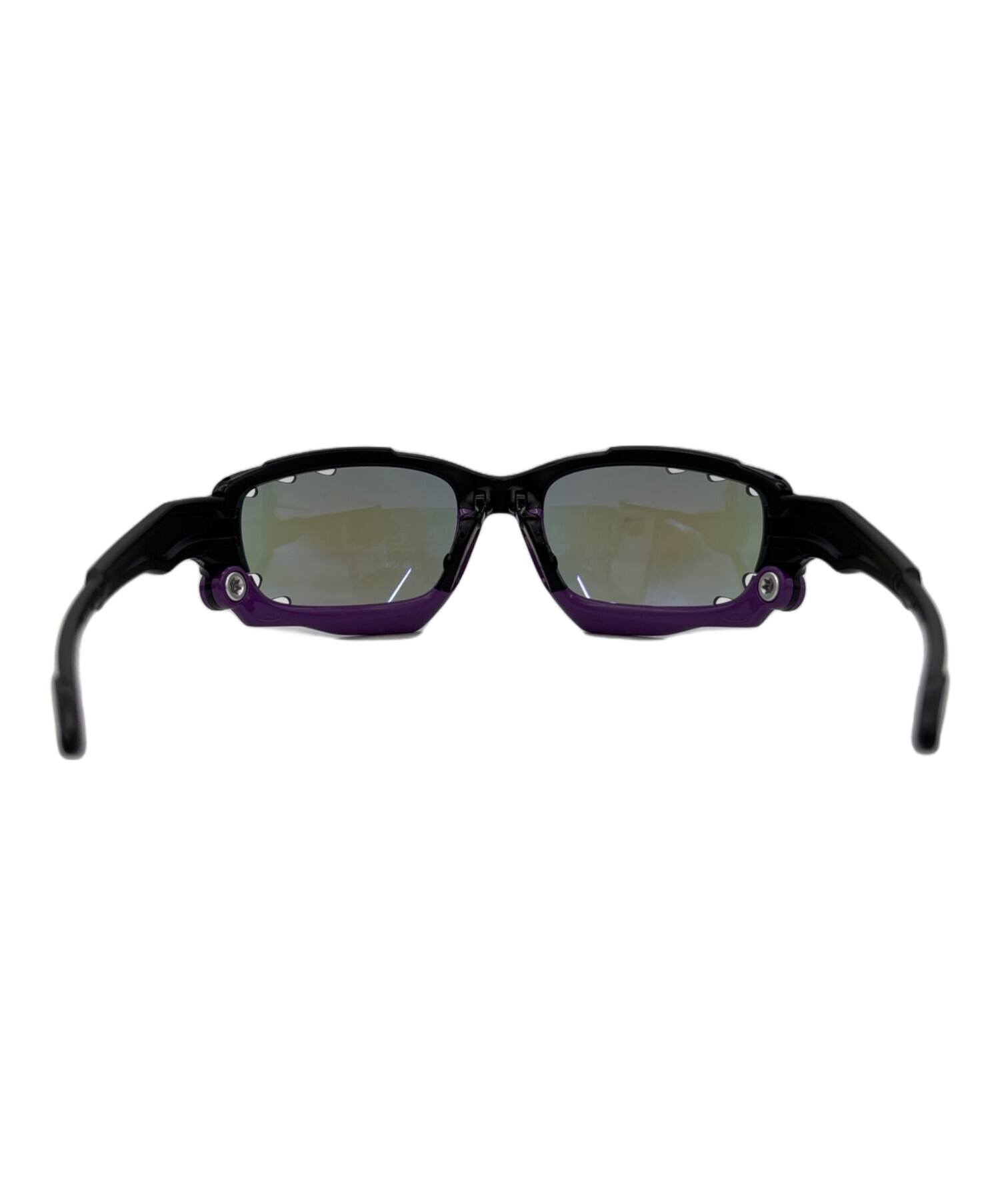 OAKLEY▼オークリー▼パープルレンズ＆クリアフレーム▼サングラス▼中古品 中古・古着通販】OAKLEY (オークリー) サングラス ブラック×パープル