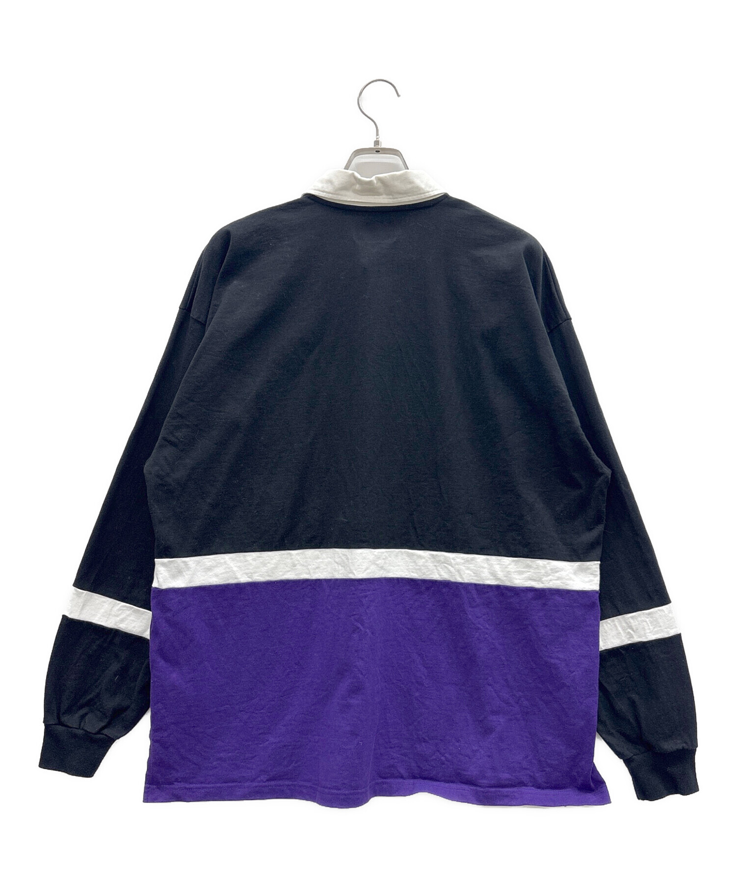 中古・古着通販】DESCENDANT (ディセンダント) ラガーシャツ ブラック