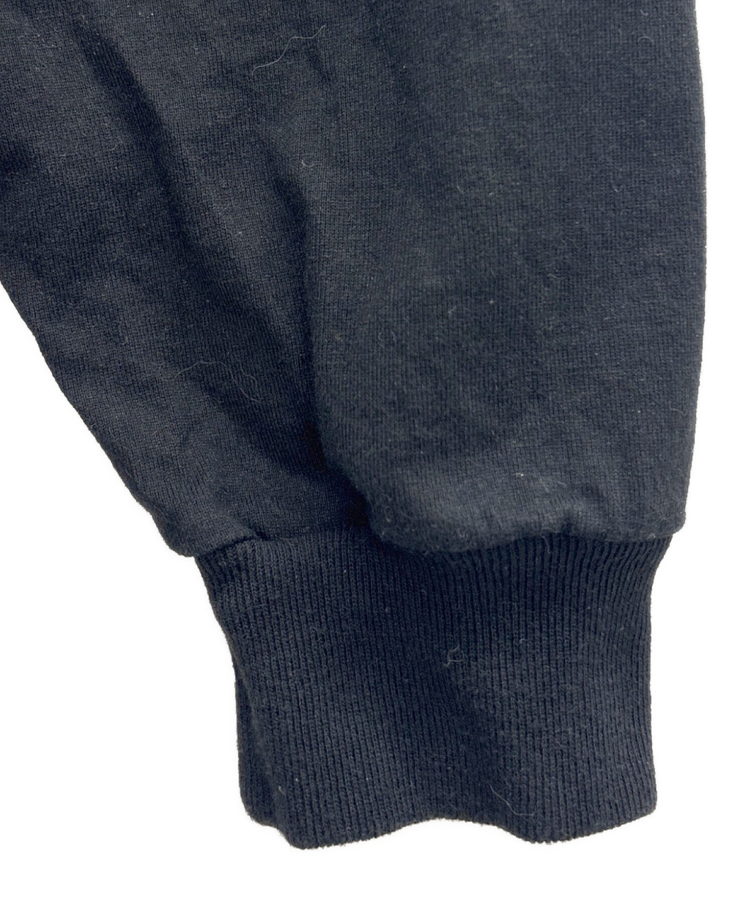 中古・古着通販】DESCENDANT (ディセンダント) ラガーシャツ ブラック