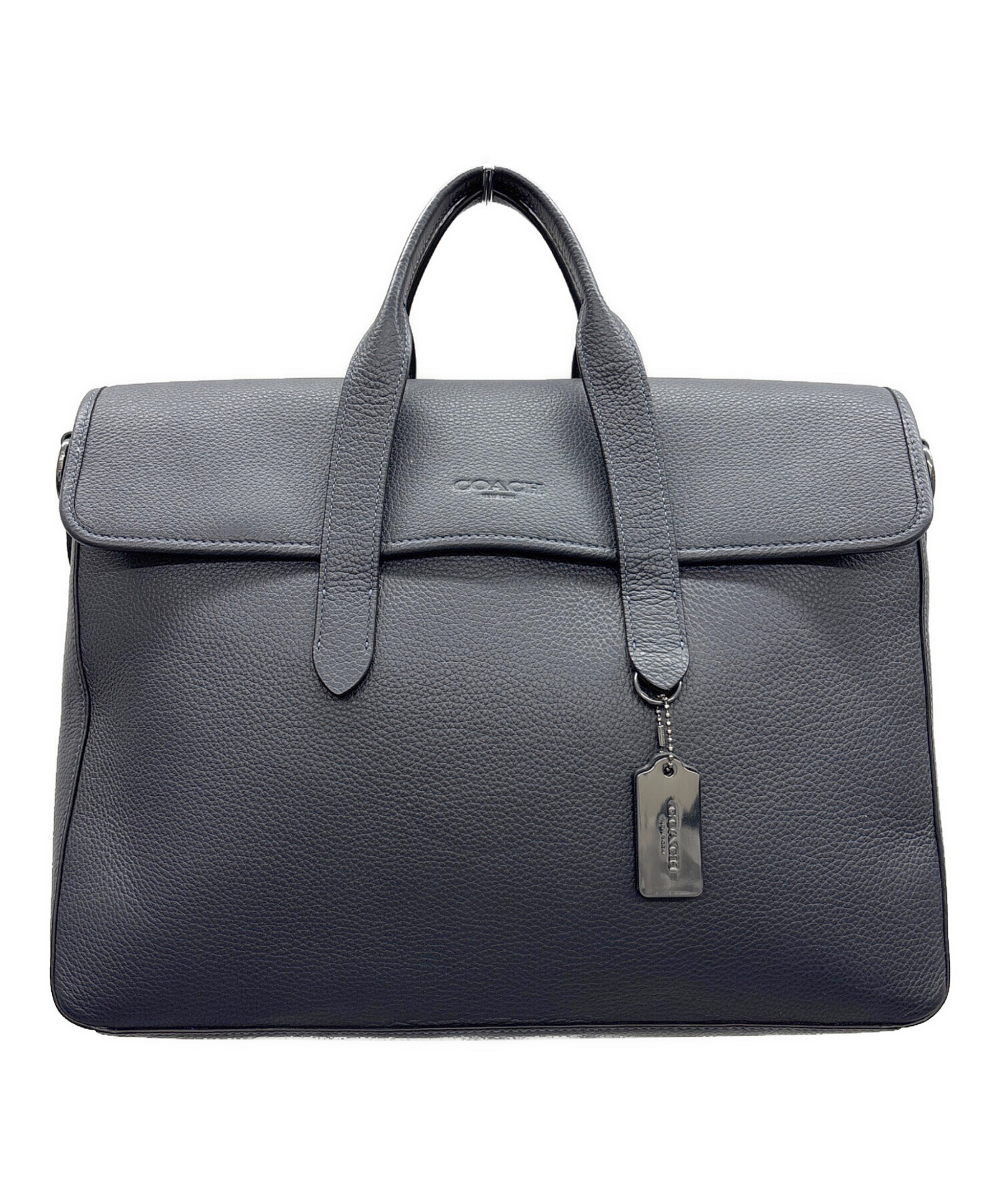 中古・古着通販】COACH (コーチ) ビジネスバッグ ネイビー｜ブランド
