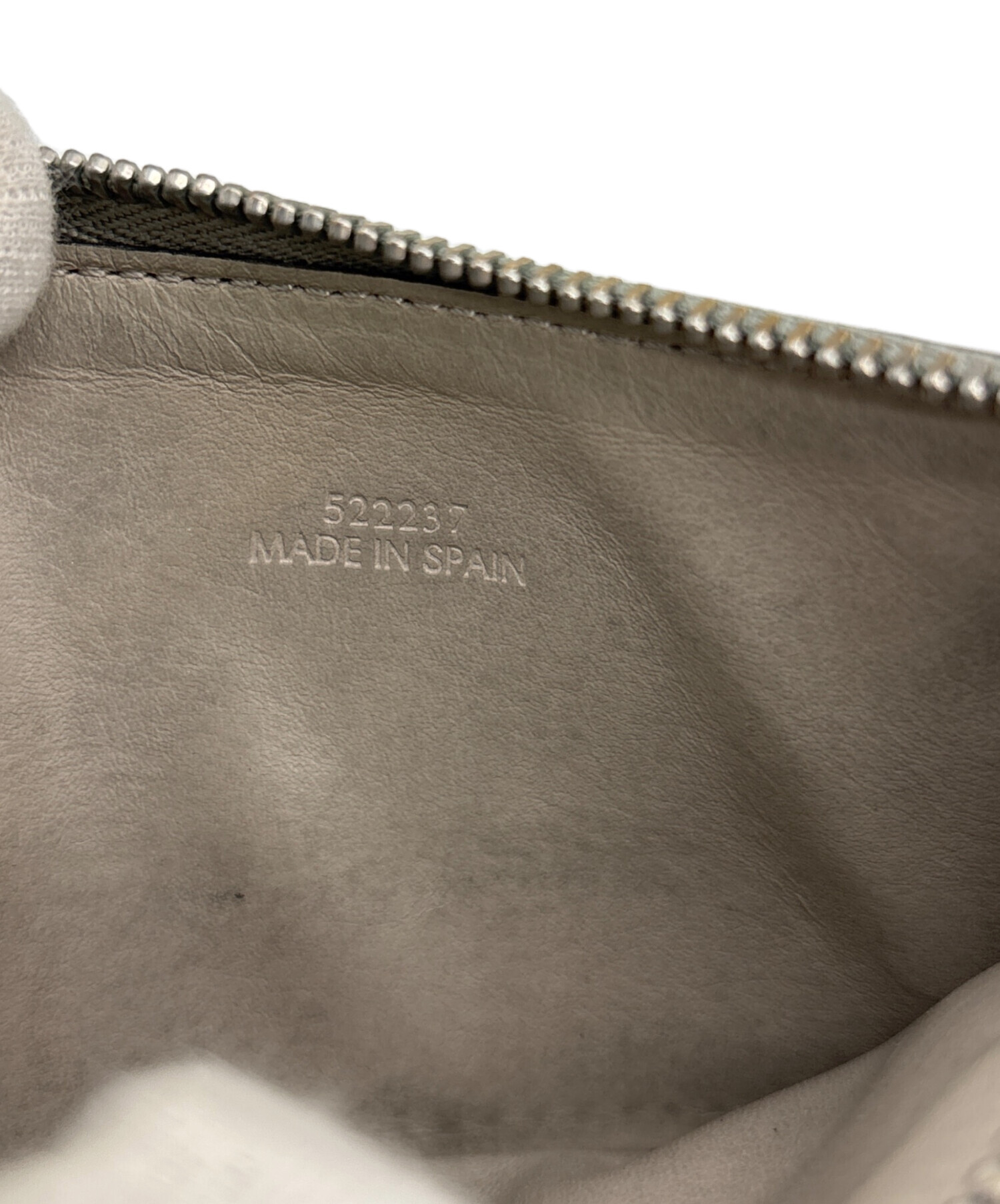 中古・古着通販】LOEWE (ロエベ) フラグメントケース グレー×グリーン
