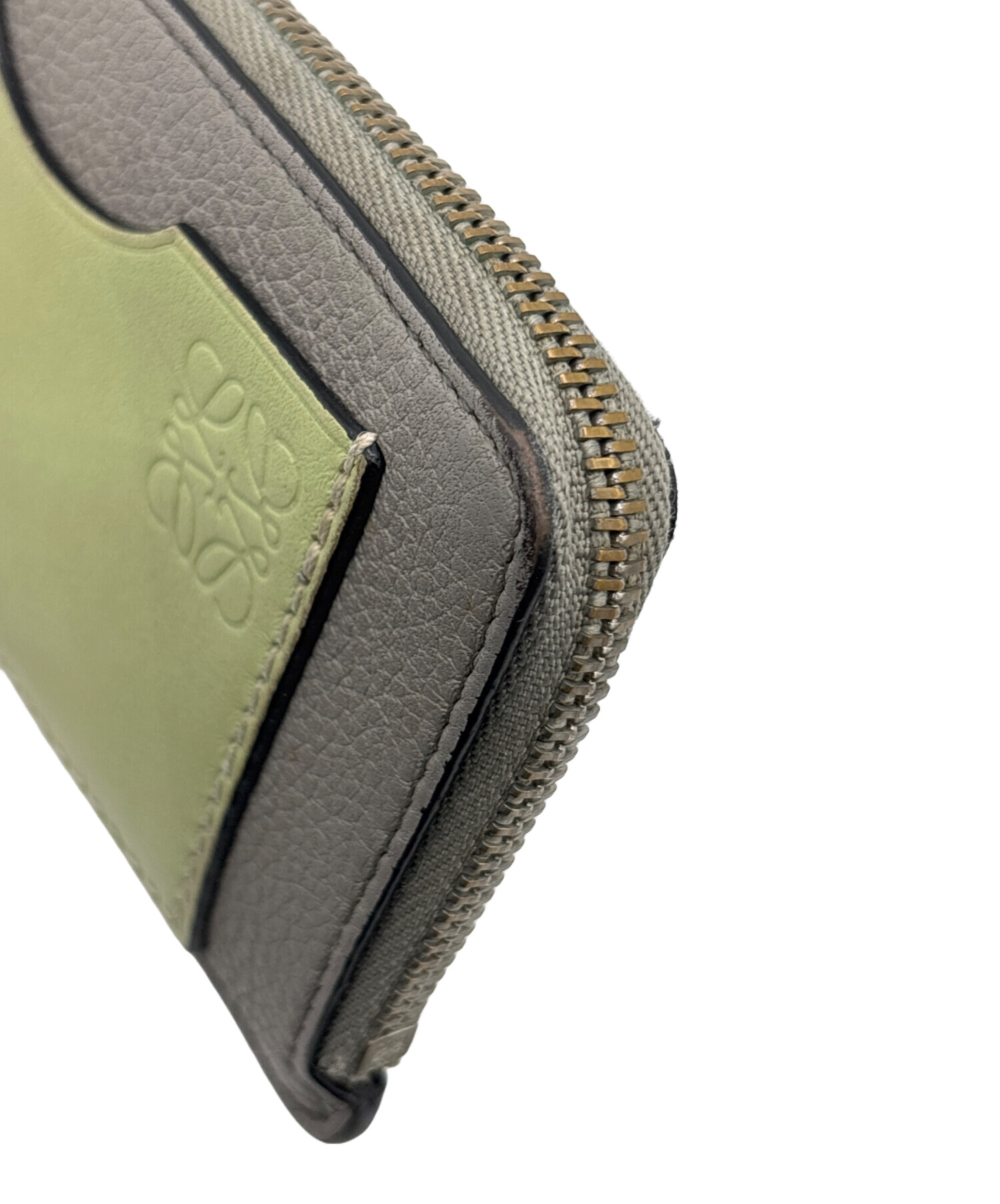 中古・古着通販】LOEWE (ロエベ) フラグメントケース グレー×グリーン