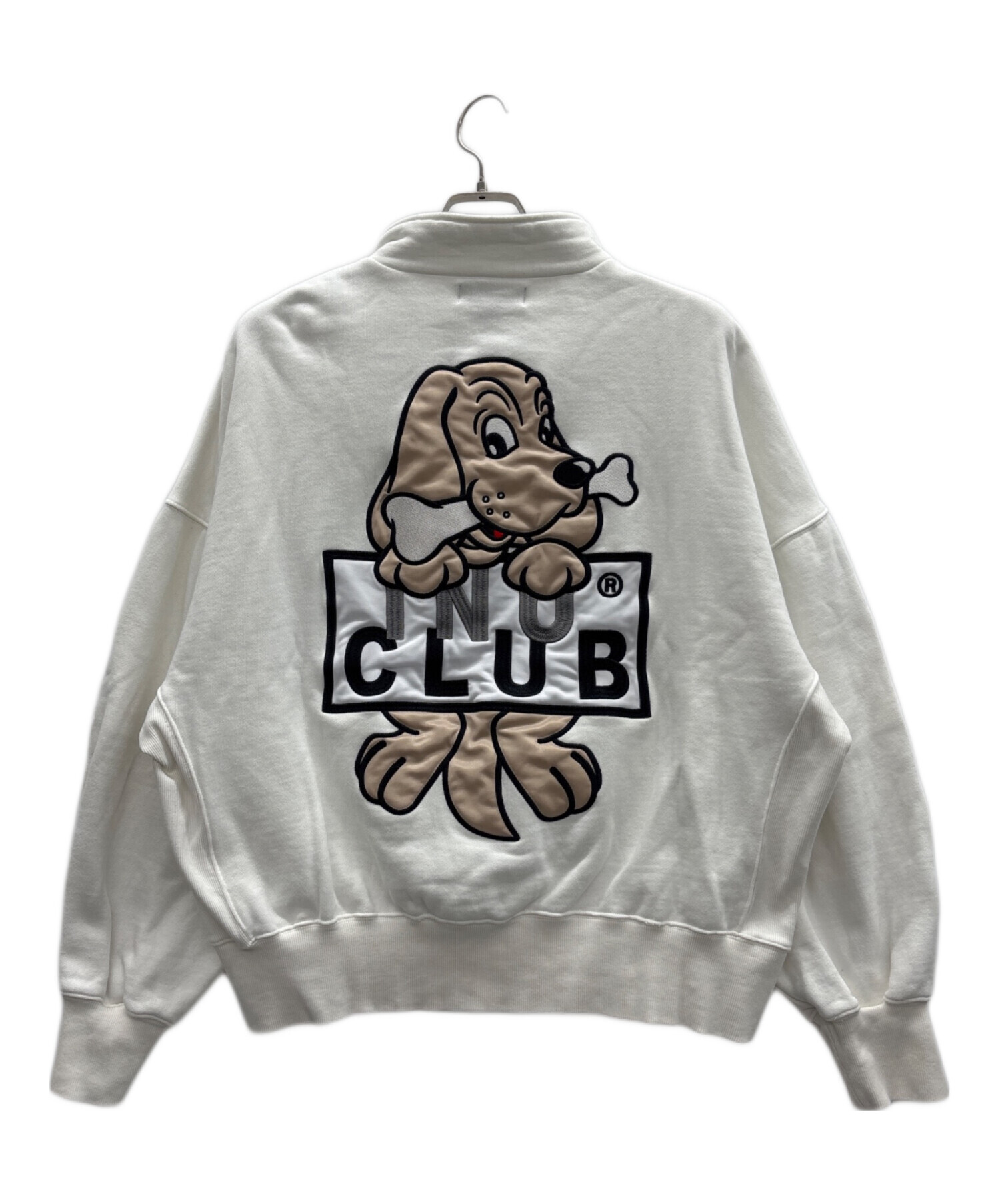 中古・古着通販】GALFY (ガルフィー) ハーフジップスウェット ホワイト
