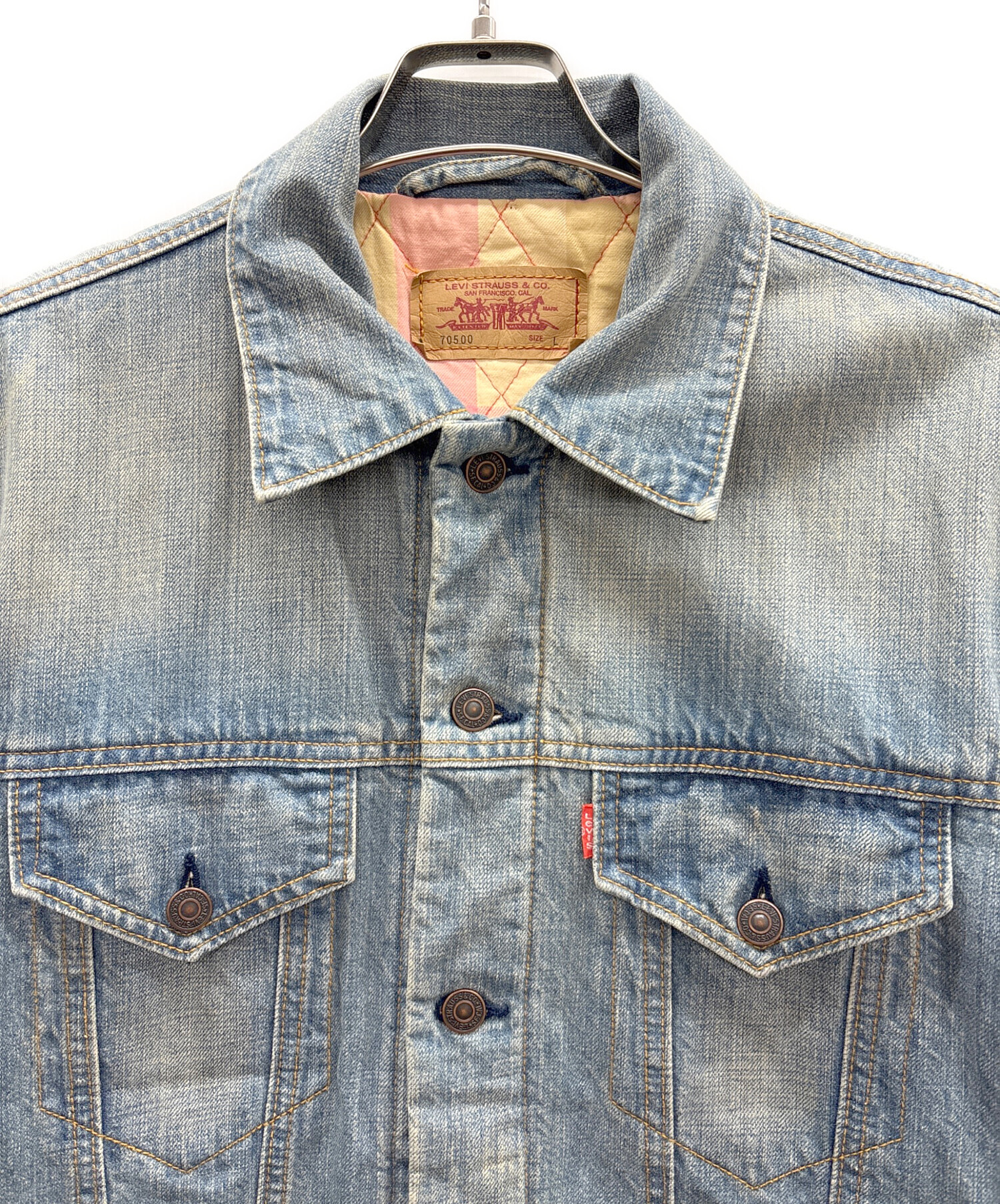 中古・古着通販】LEVI'S (リーバイス) 裏地フランネルデニムジャケット