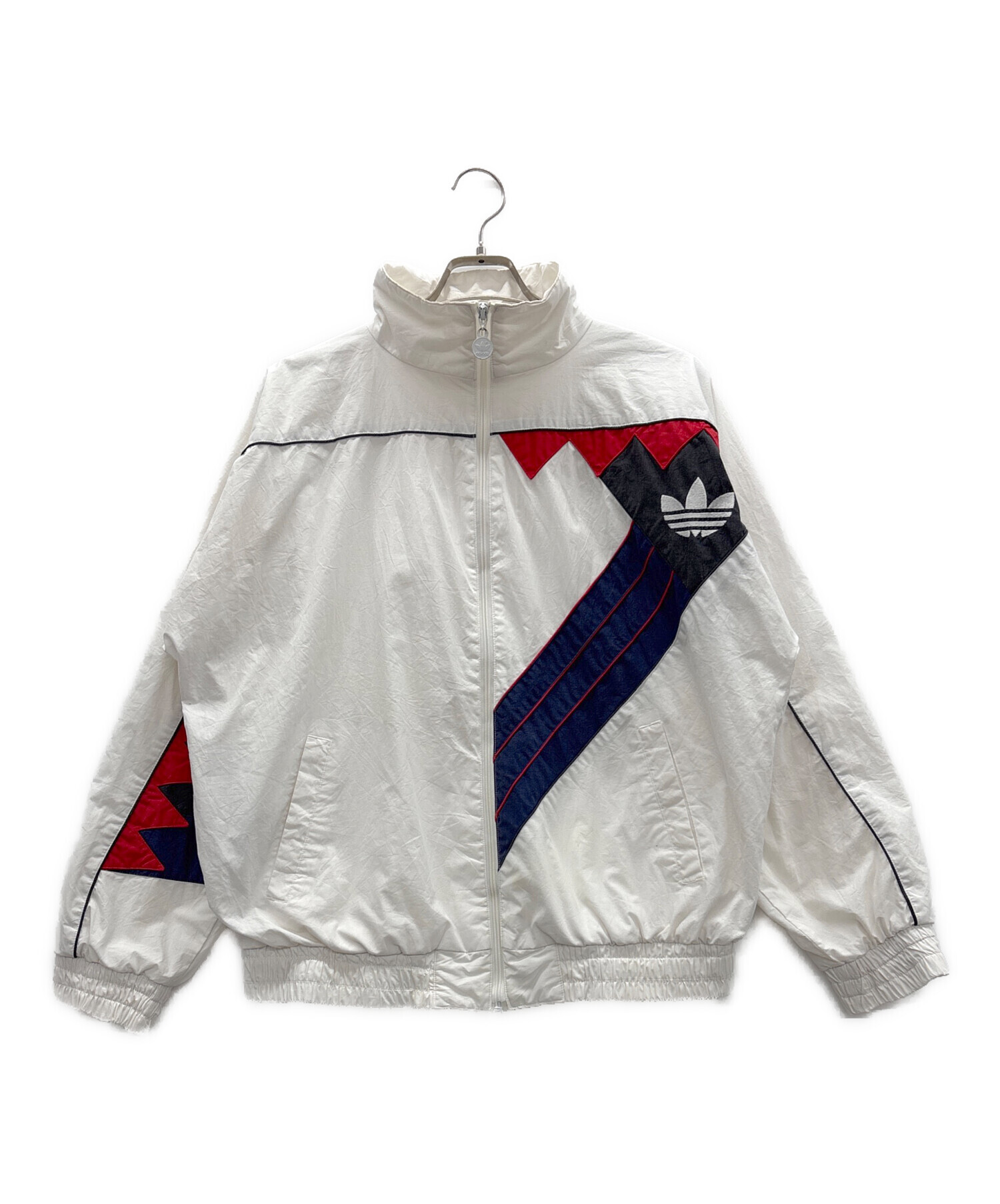 90s adidas ジップジャケット 八の字ジップ 中古・古着通販】adidas (アディダス) ジップジャケット ホワイト
