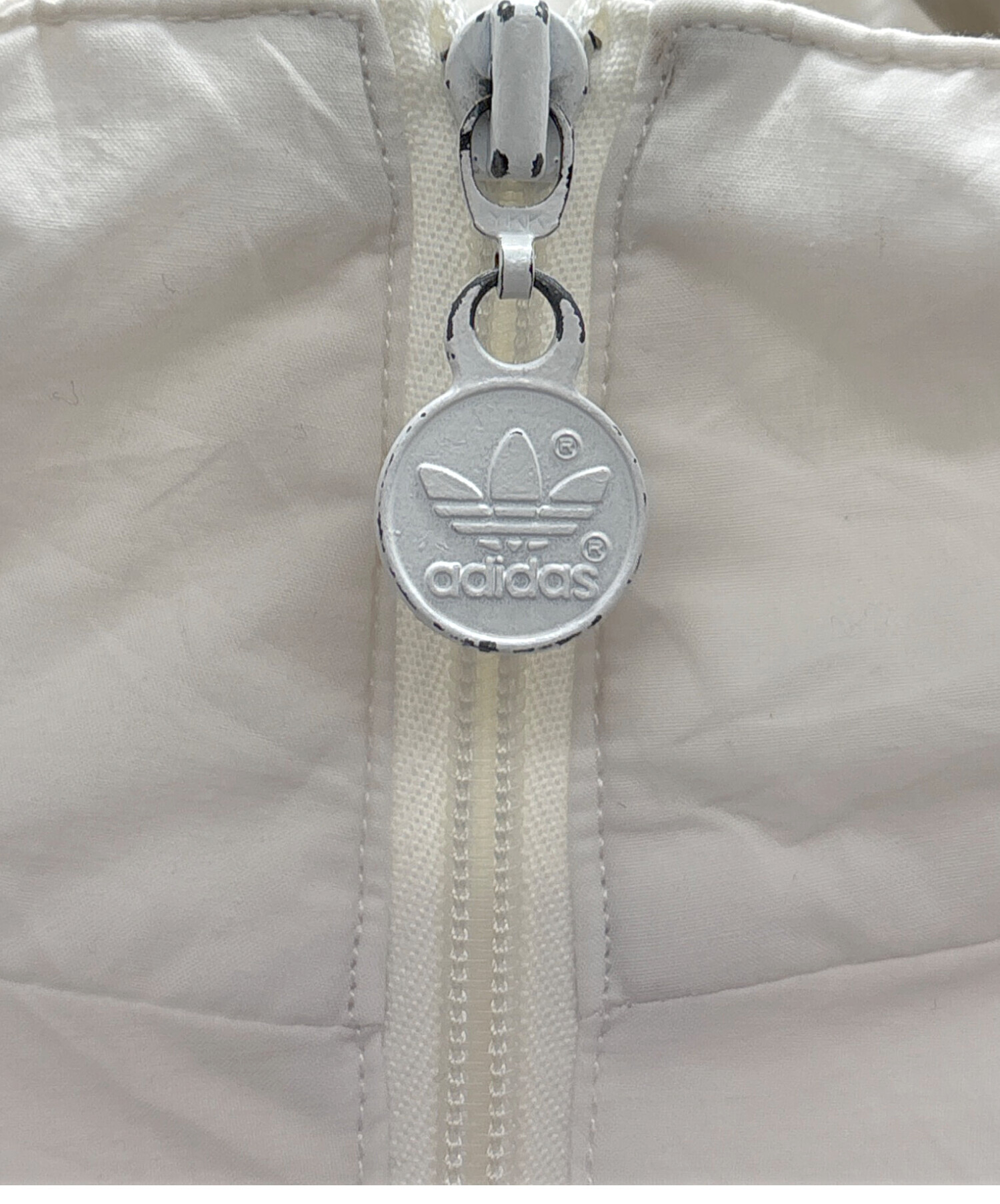 中古・古着通販】adidas (アディダス) ジップジャケット ホワイト