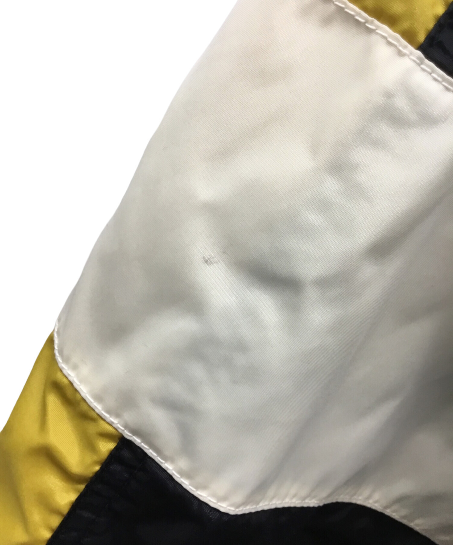 中古・古着通販】NIKE (ナイキ) ナイロンジャケット イエロー×ブラック 