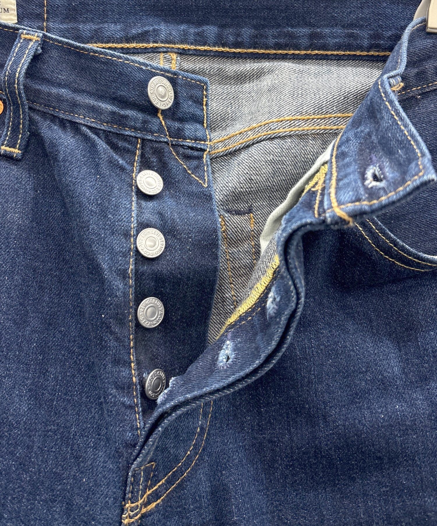 中古・古着通販】LEVI'S (リーバイス) ストレートデニムパンツ ブルー