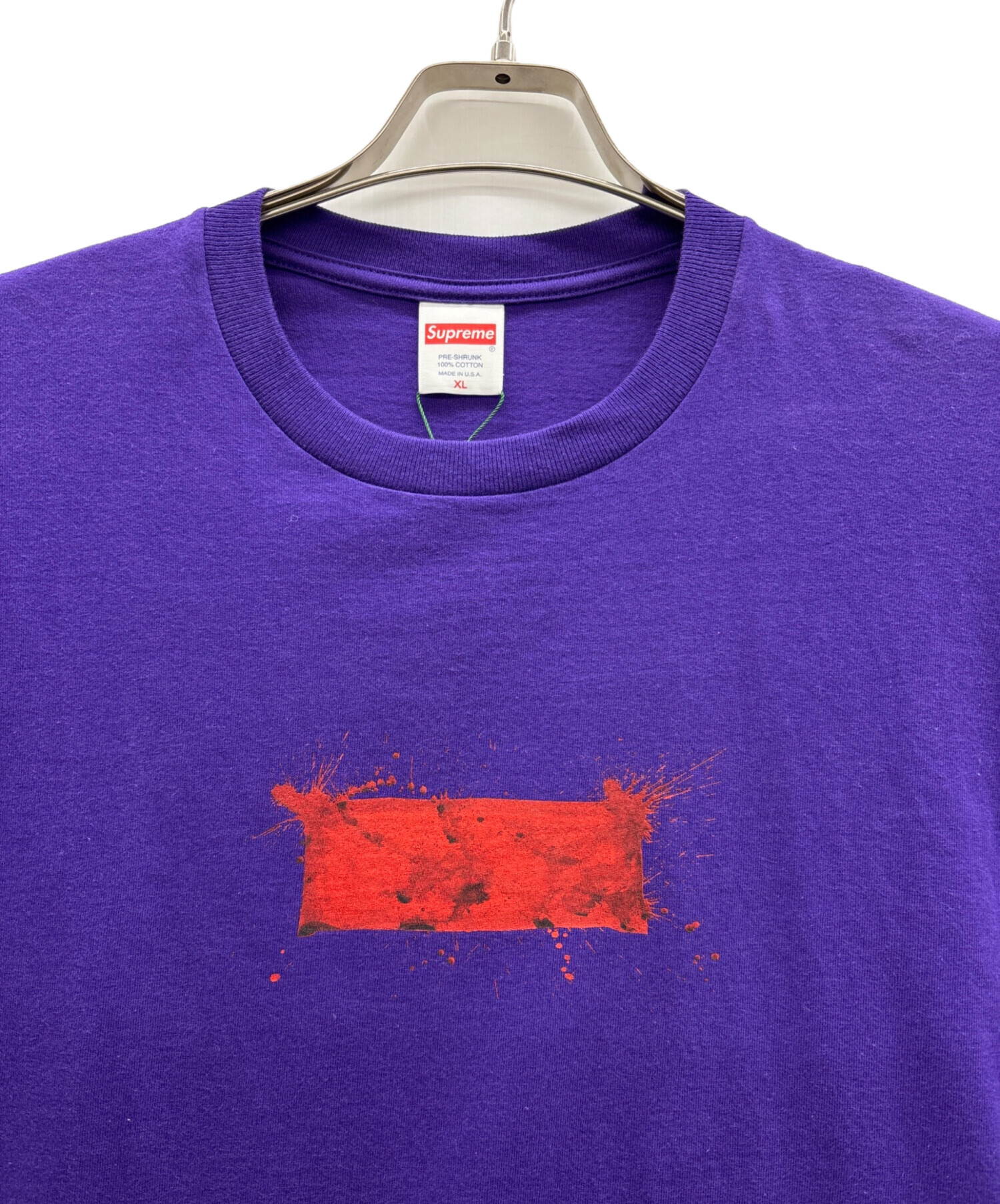 Supreme Tシャツ XL レッド 中古・古着通販】SUPREME (シュプリーム) Tシャツ パープル×レッド