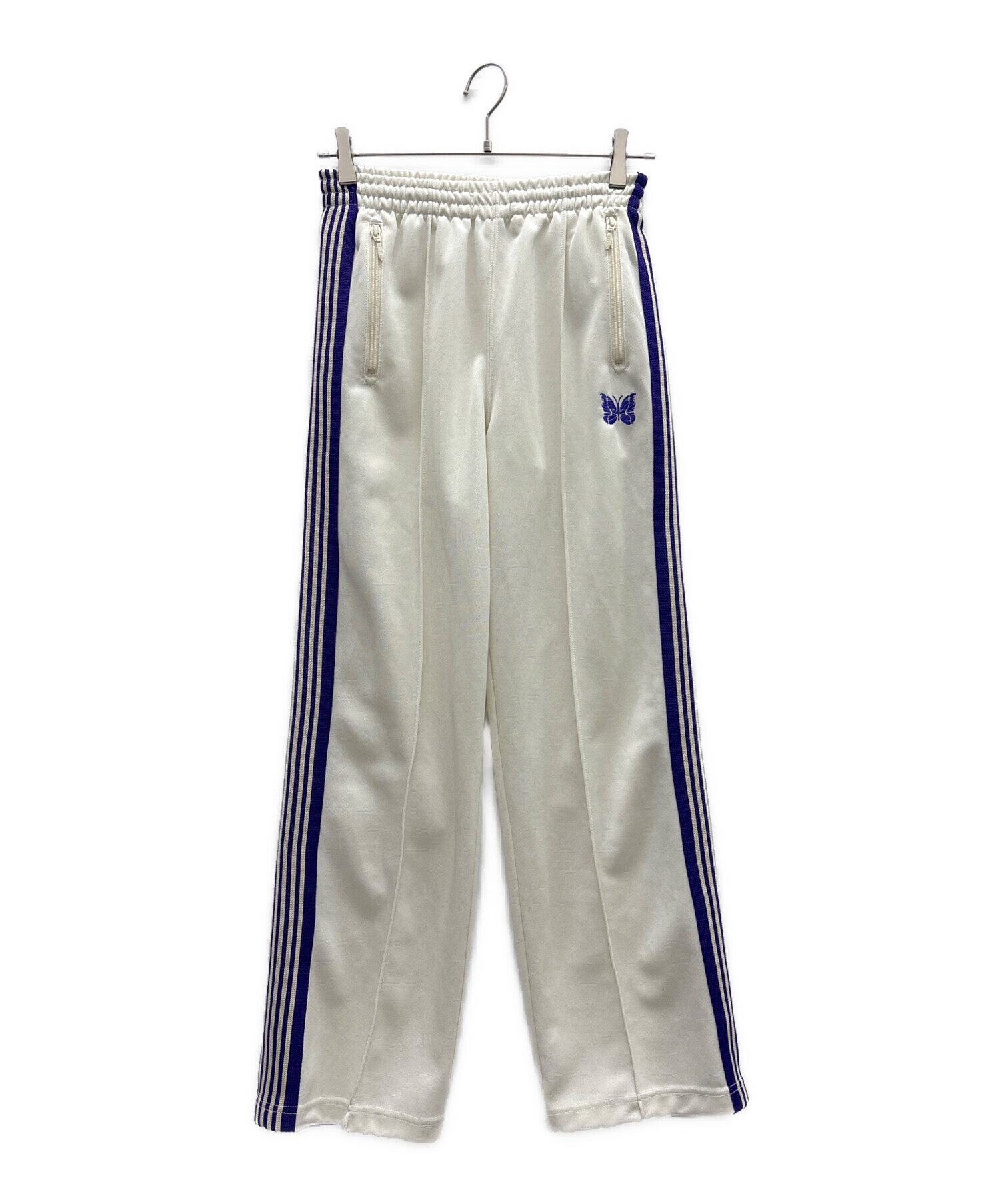 Needles ニードルズ Track Pant ホワイト×パープル XS 【公式通販】