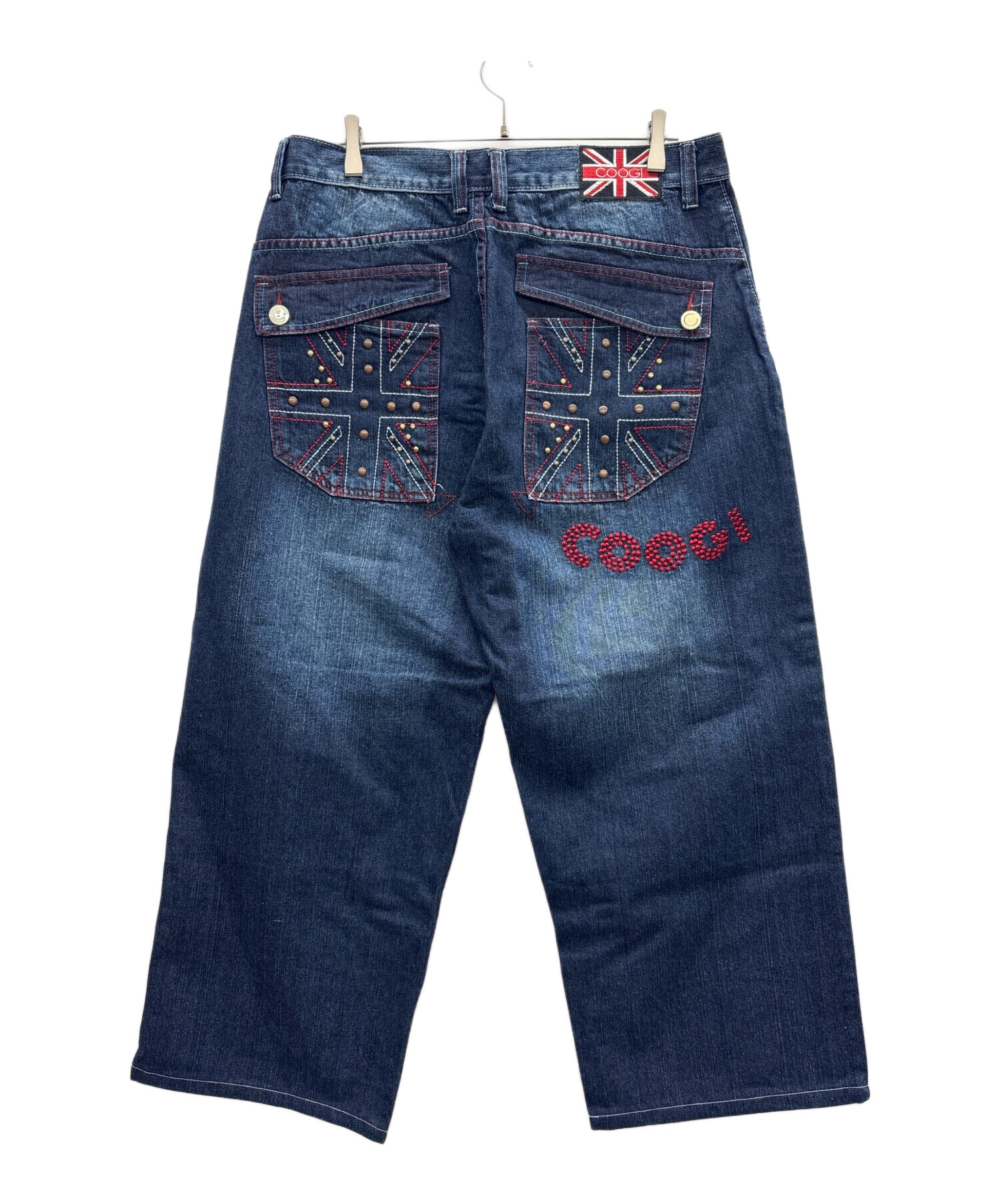 COOGI Design クージー デザイン デニムパンツ 刺繍 3D柄 中古・古着通販】Coogi (クージー) 刺繍デニムパンツ インディゴ