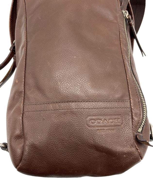 COACH ブラウン ボディバッグ　4/17まで 中古・古着通販】COACH (コーチ) ボディバッグ ブラウン｜ブランド