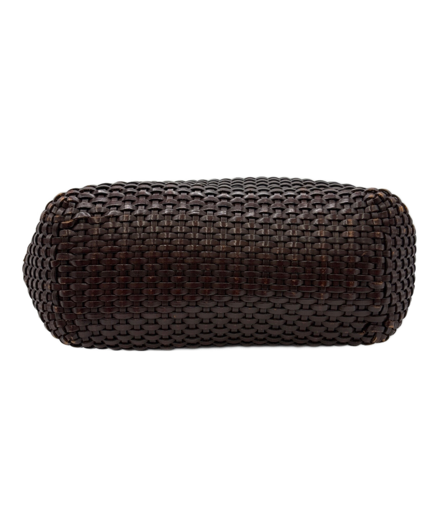 中古・古着通販】GUCCI (グッチ) バンブー編み込みバッグ ブラウン