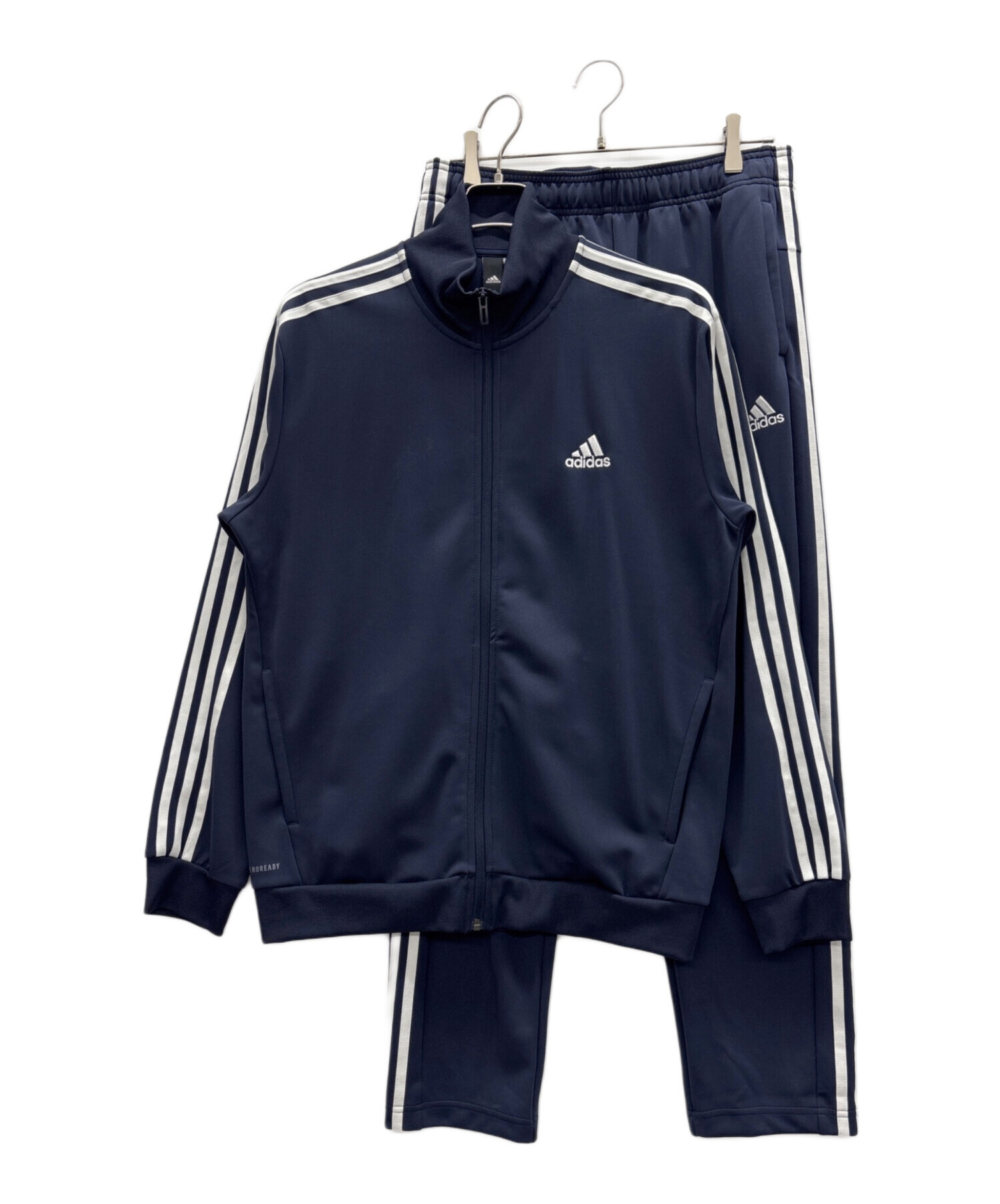 中古・古着通販】adidas (アディダス) セットアップジャージ ネイビー