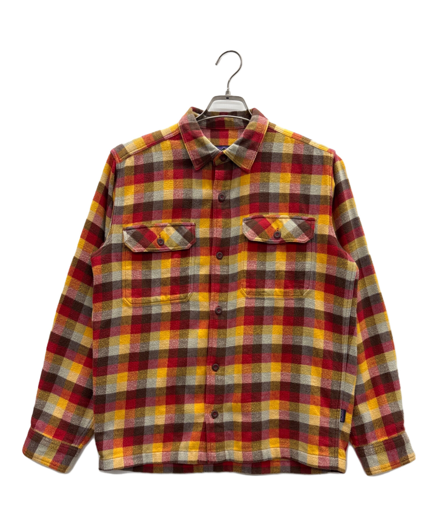 Patagonia パタゴニア　廃盤チェック柄ネルシャツ(M) 中古・古着通販】Patagonia (パタゴニア) ネルシャツ オレンジ×レッド