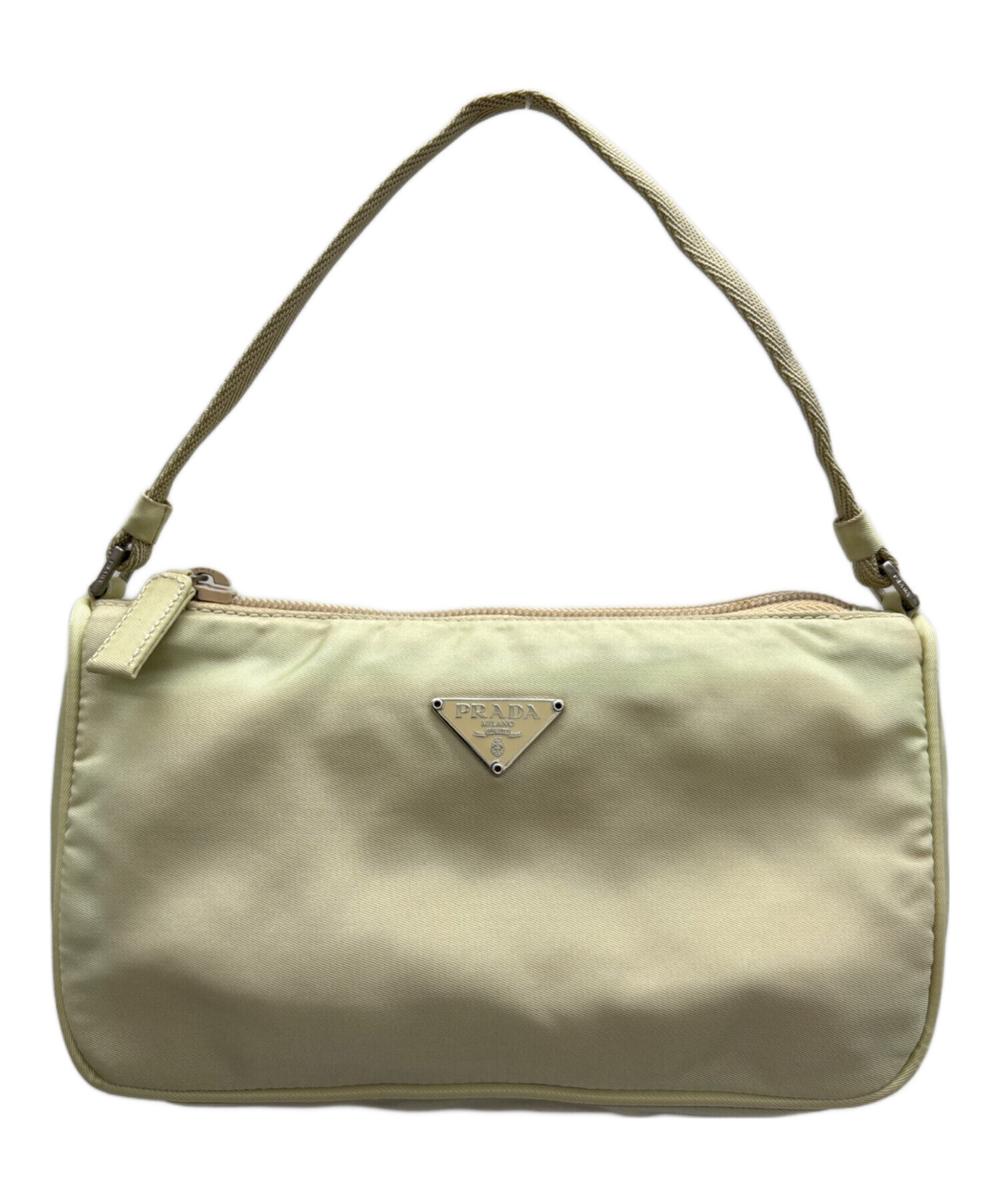 中古・古着通販】PRADA (プラダ) ナイロンポーチ ベージュ｜ブランド