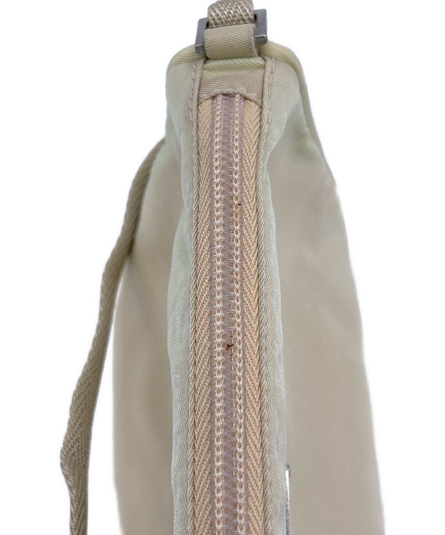 中古・古着通販】PRADA (プラダ) ナイロンポーチ ベージュ｜ブランド