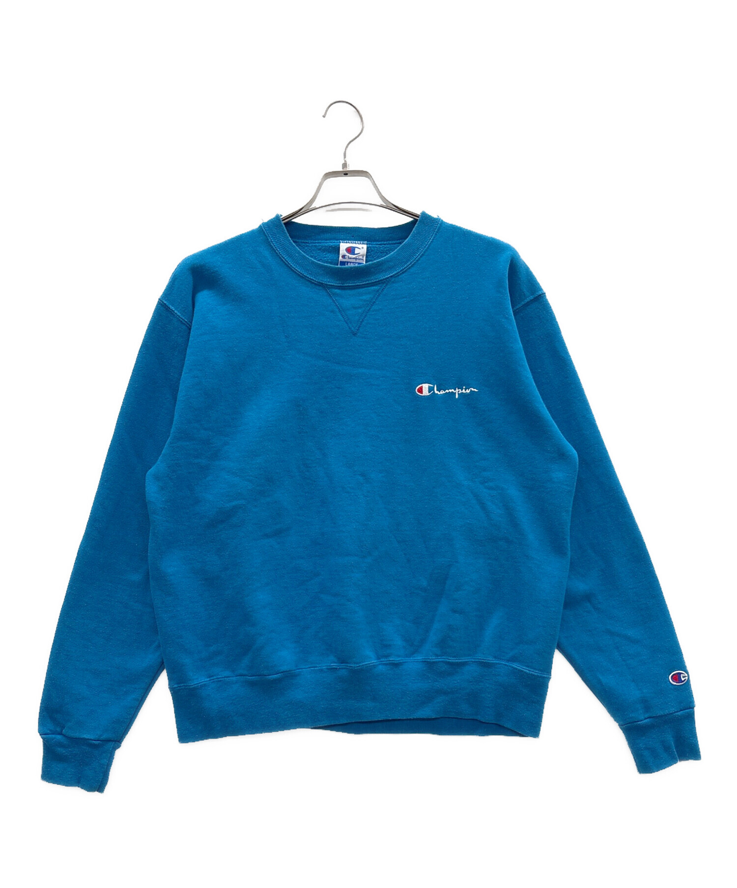 中古・古着通販】Champion (チャンピオン) 刺繍スウェット ブルー