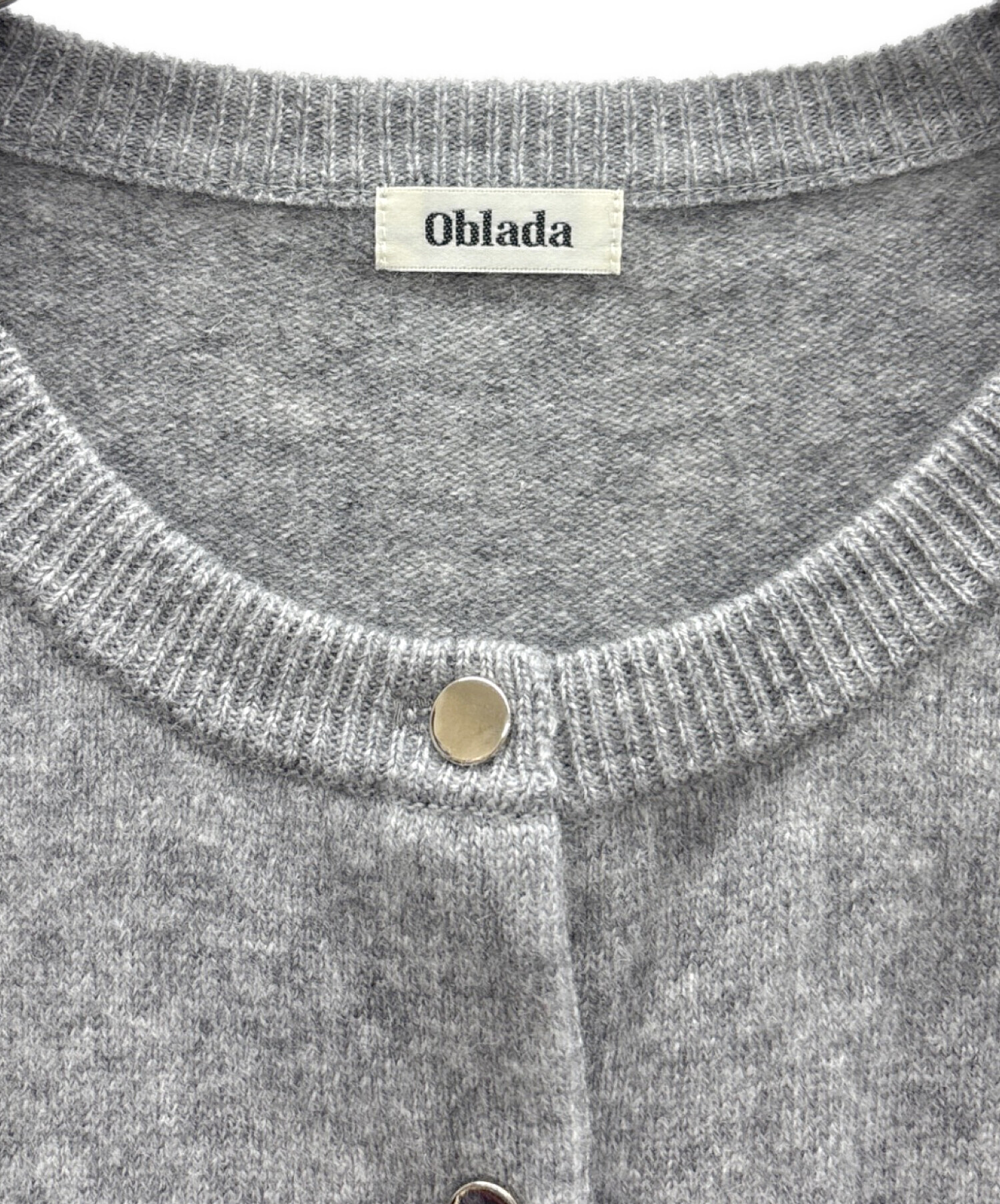 中古・古着通販】Oblada (オブラダ) ウールカーディガン グレー サイズ