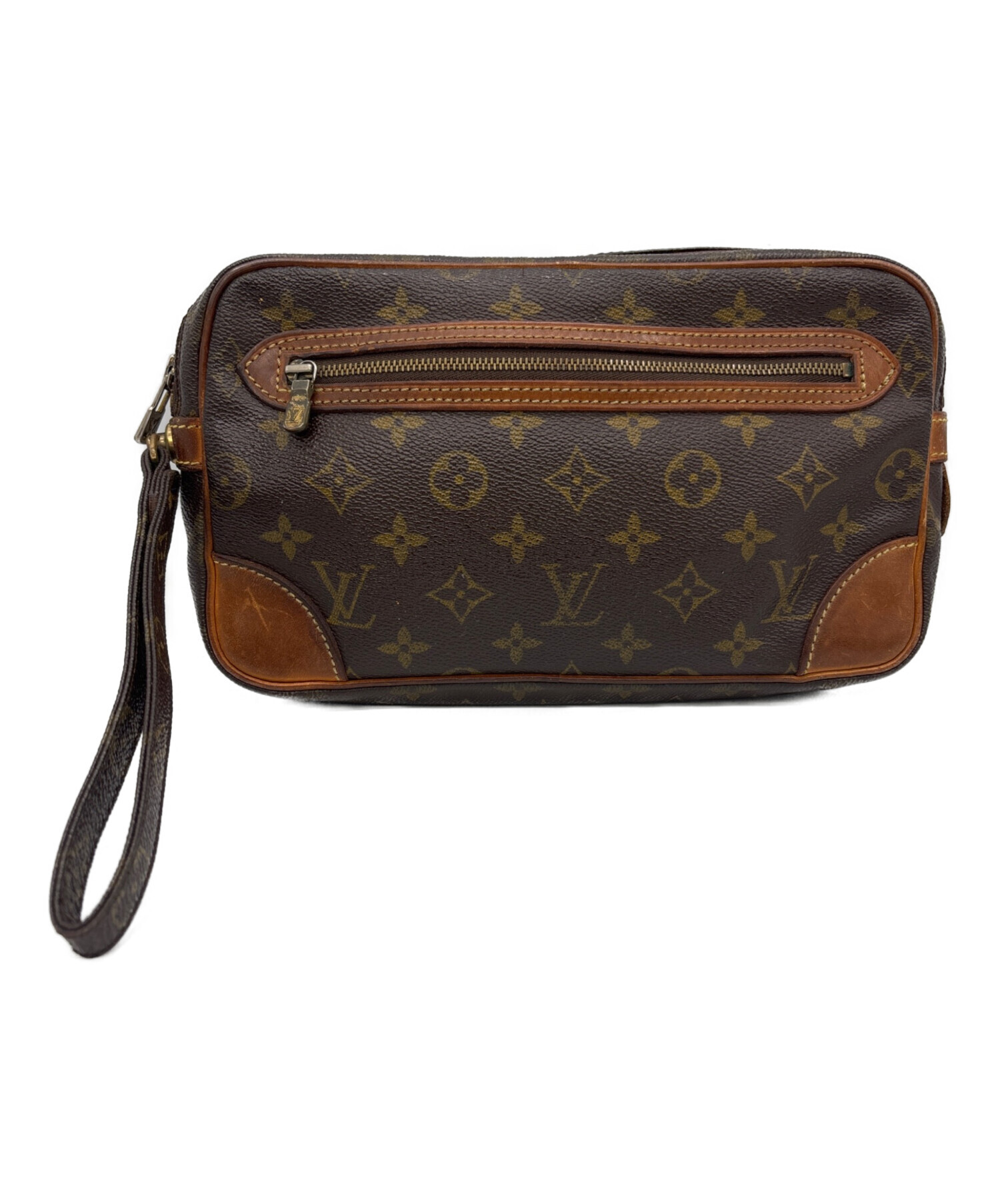 未使用！Louis Vuitton レザーリード ダークブラウン 中古・古着通販】LOUIS VUITTON (ルイ ヴィトン) バッグ ブラウン