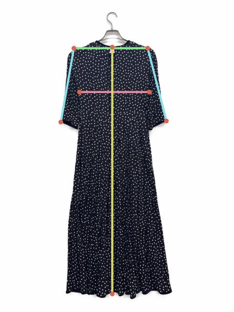 中古・古着通販】SINME (シンメ) ドットワンピース ブラック サイズ:M