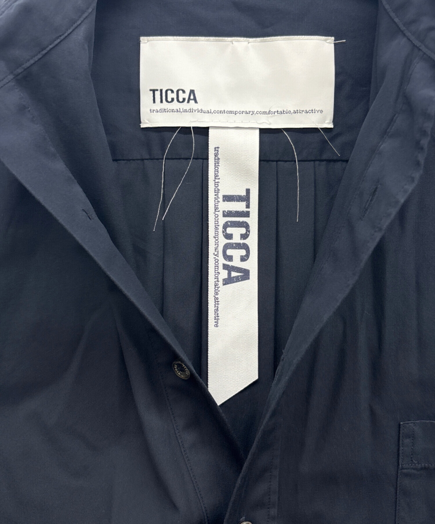 中古・古着通販】ticca (ティッカ) ワンピース ネイビー サイズ:Free