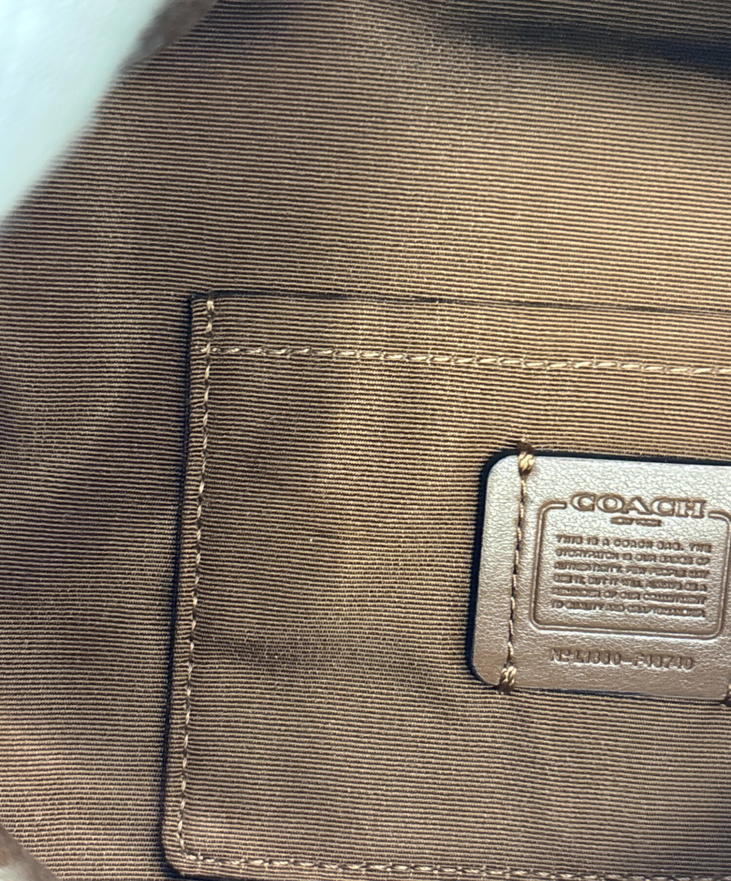 中古・古着通販】COACH (コーチ) ボディバッグ ベージュ｜ブランド