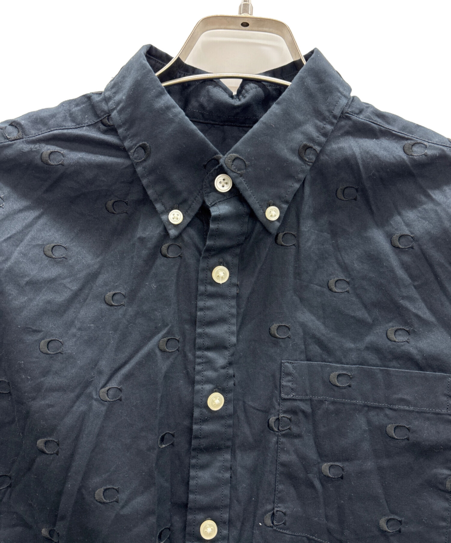 中古・古着通販】COACH (コーチ) 長袖シャツ ネイビー サイズ:S 