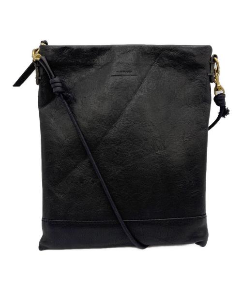 SLOW × BEAMS レザー サコッシュ ショルダーバッグ レザー ブラック