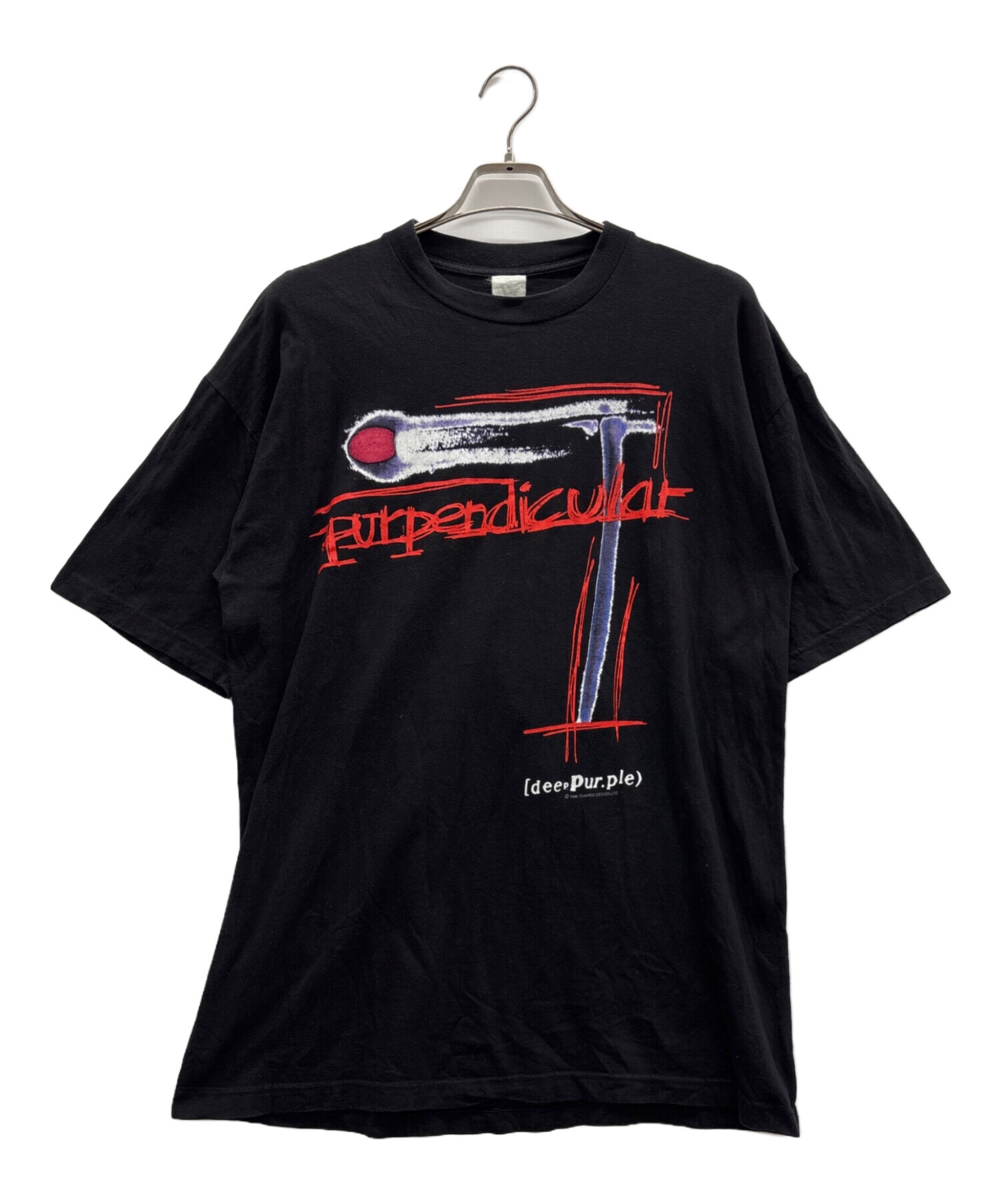 希少 ヴィンテージ 90s DEEP PURPLE バンドTシャツ USA製 L 中古・古着通販】deep purple (ディープ・パープル) バンドTシャツ