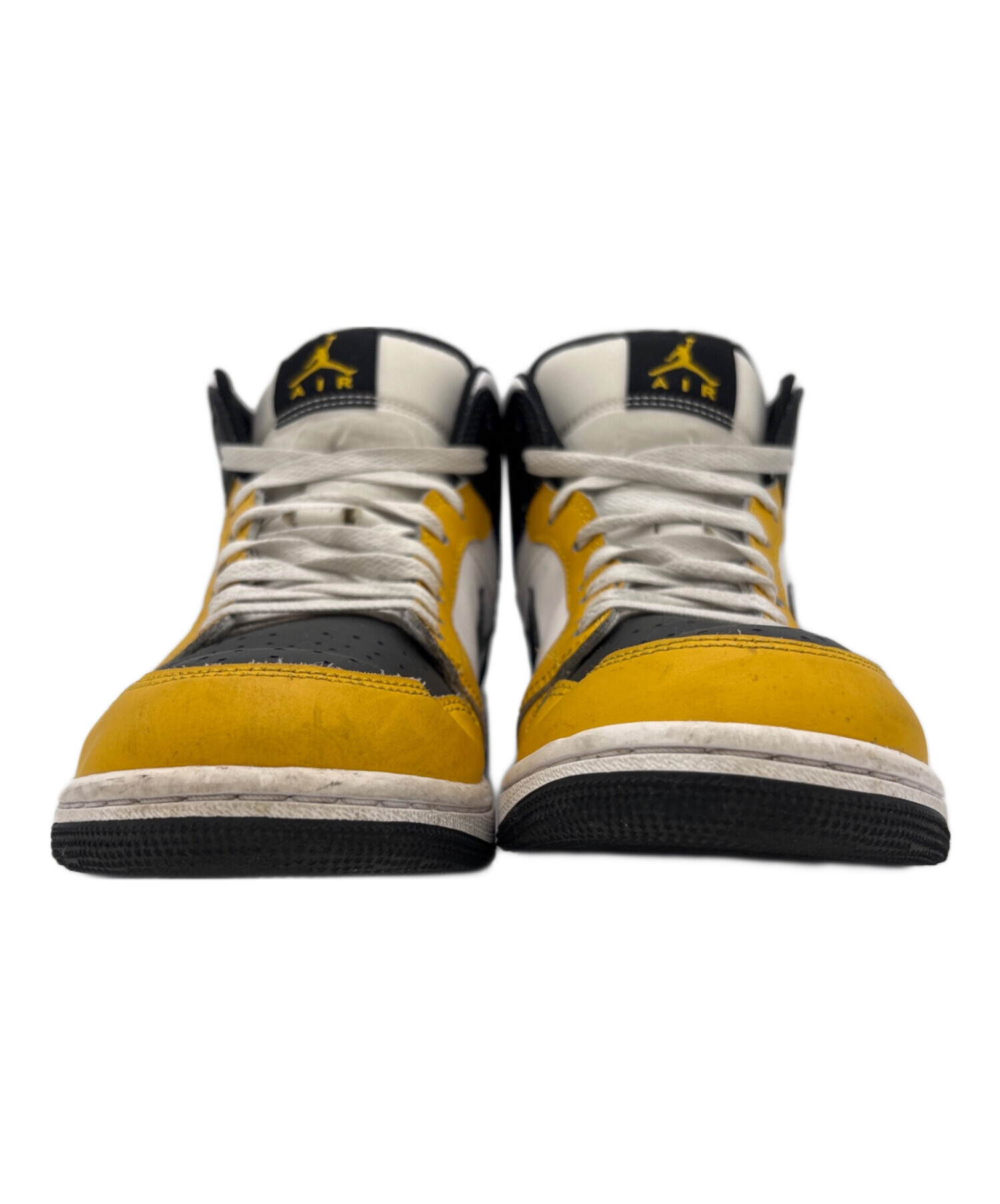 中古・古着通販】NIKE (ナイキ) Air Jordan 1 Mid イエロー×ブラック 