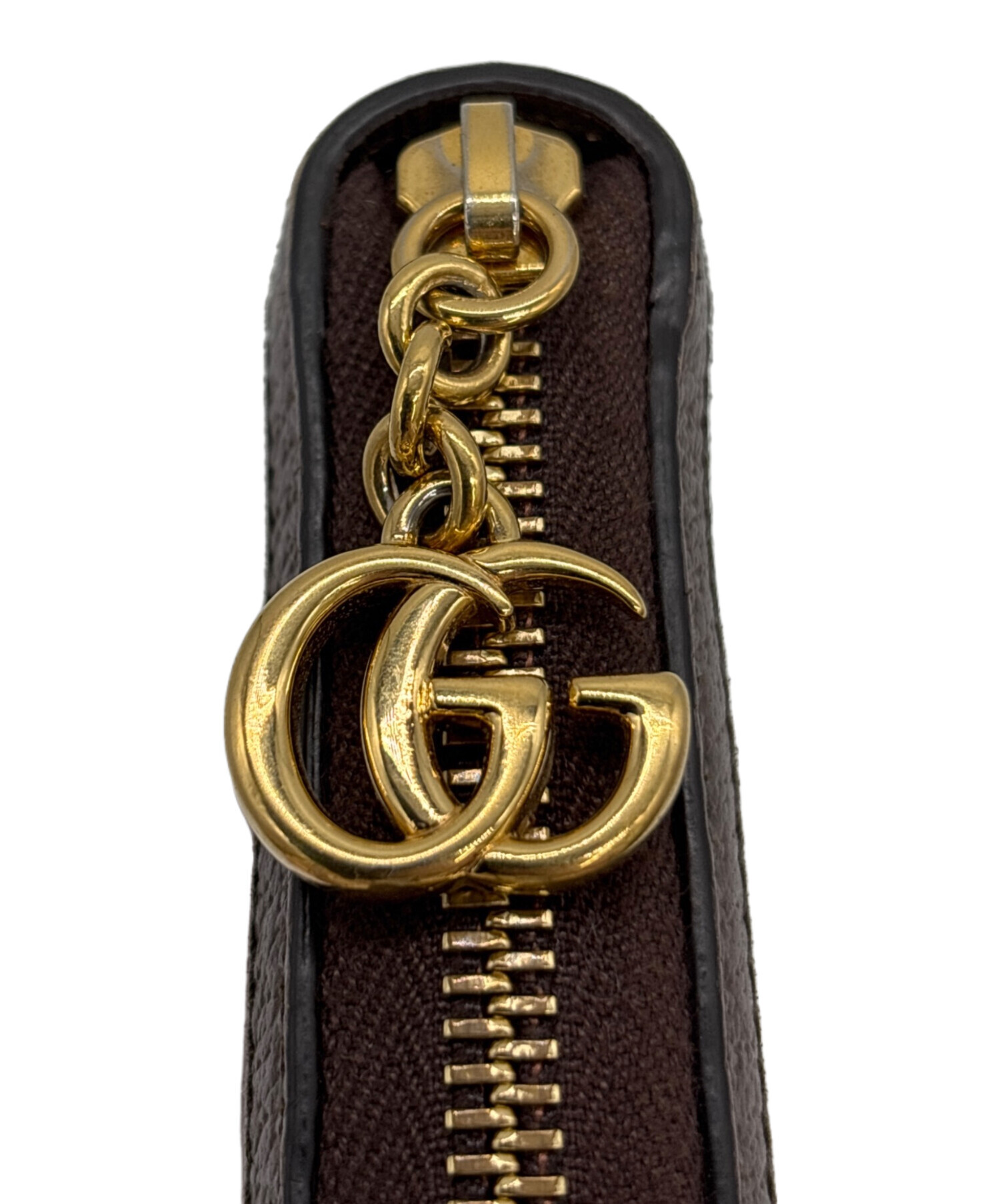 中古・古着通販】GUCCI (グッチ) 長財布 ブラウン×ベージュ｜ブランド