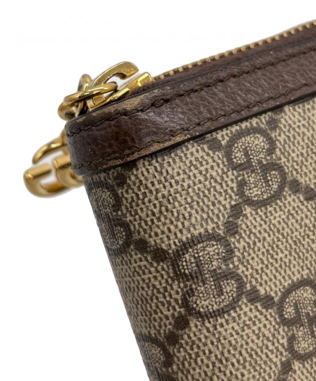 中古・古着通販】GUCCI (グッチ) 長財布 ブラウン×ベージュ｜ブランド