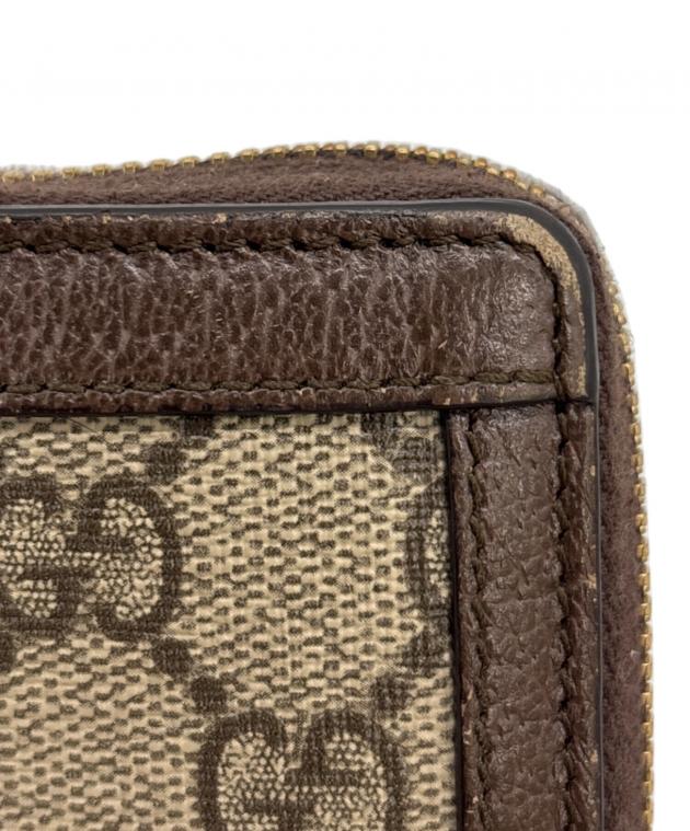 中古・古着通販】GUCCI (グッチ) 長財布 ブラウン×ベージュ｜ブランド