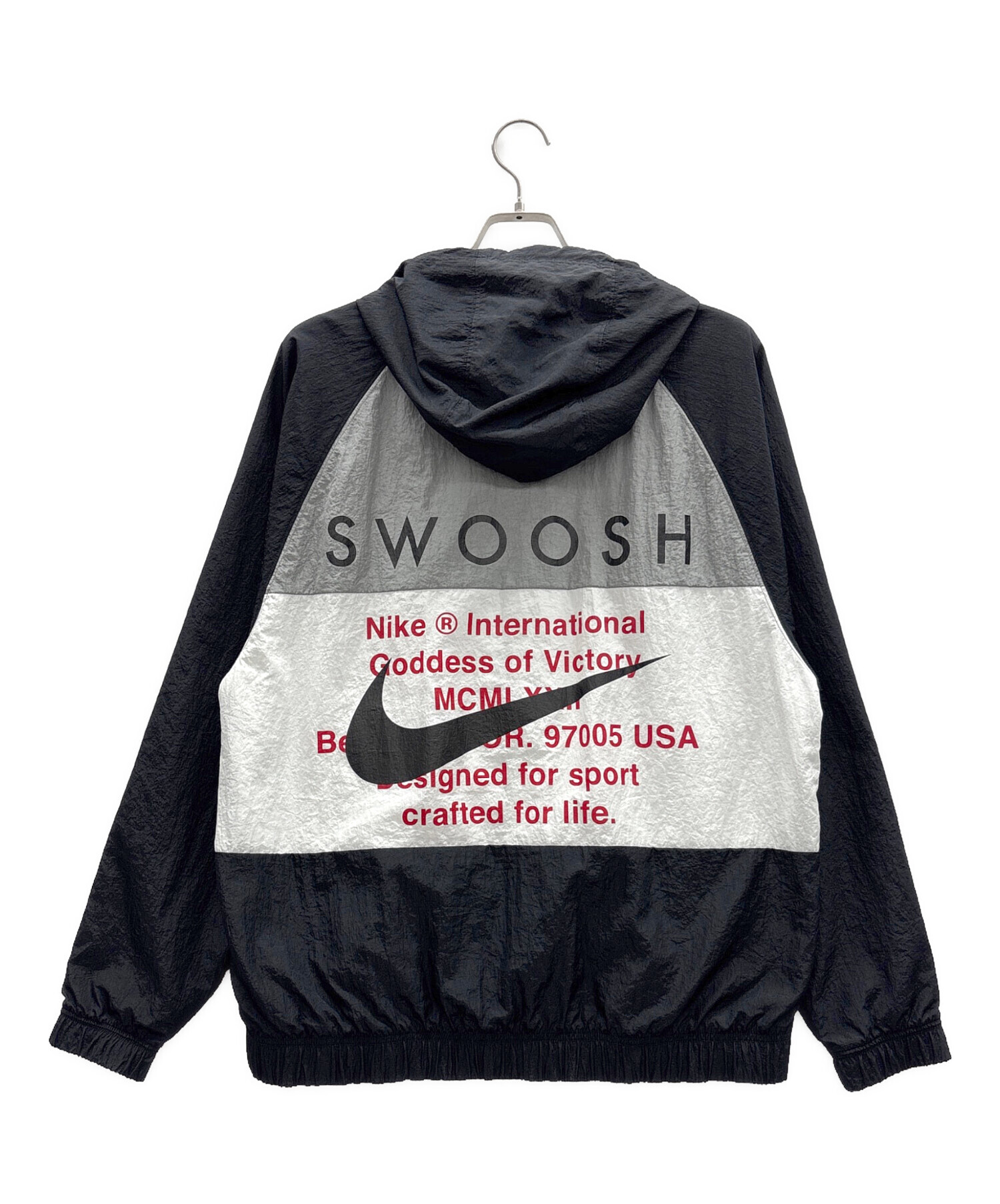 中古・古着通販】NIKE (ナイキ) スウッシュ ウーブン フード付き