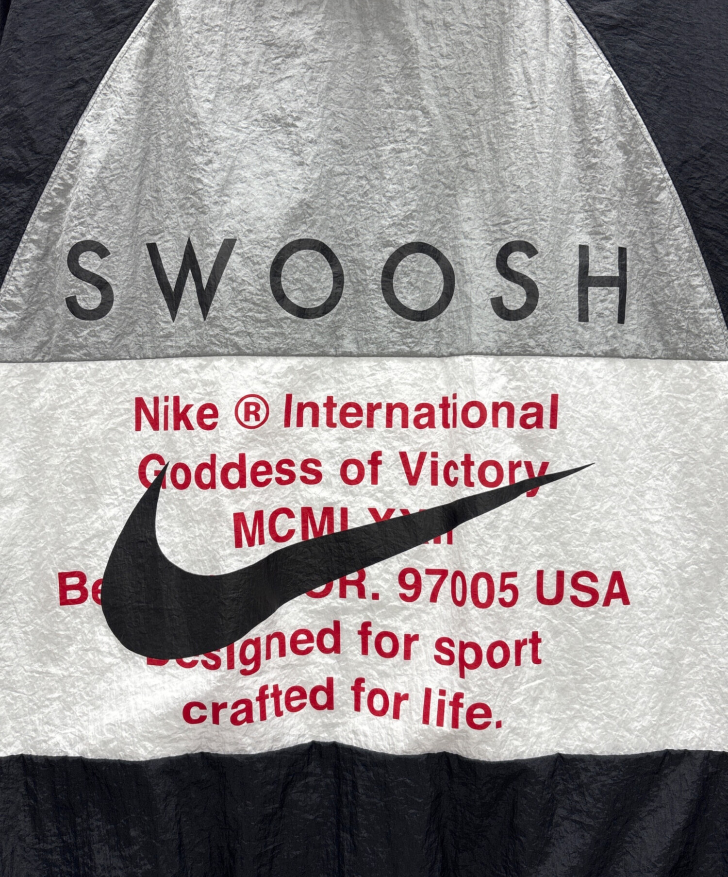 中古・古着通販】NIKE (ナイキ) スウッシュ ウーブン フード付き