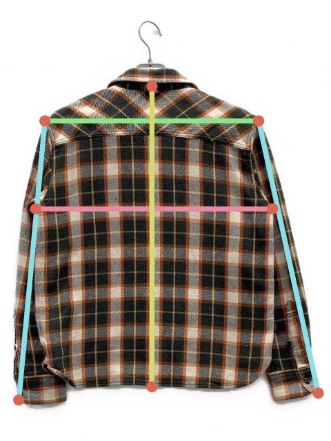 中古・古着通販】NEIGHBORHOOD (ネイバーフッド) ネルシャツ オレンジ
